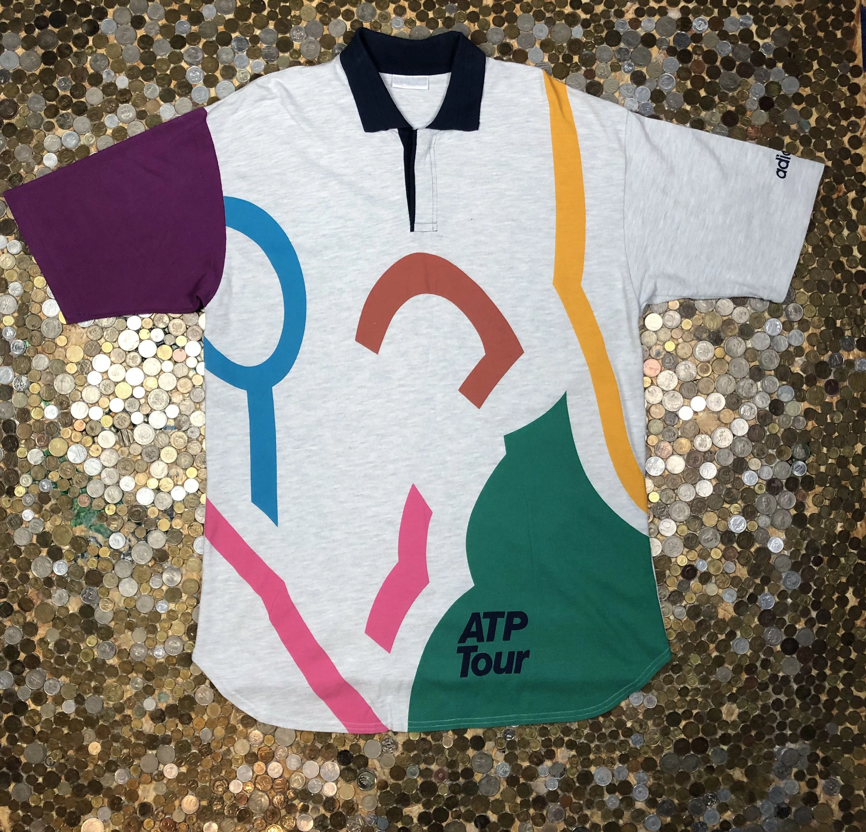 Adidas Polos Adidas × Vintage Adidas vintage tennis polo t-shirt ATP Tour Multi