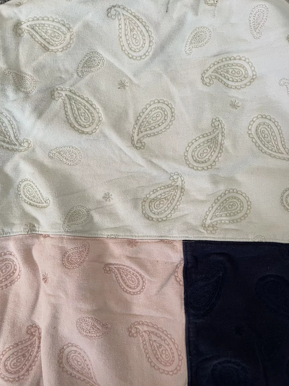 Kith Sweatshirts Hoodies Tri patchwork, paisley kith hoodie Multi