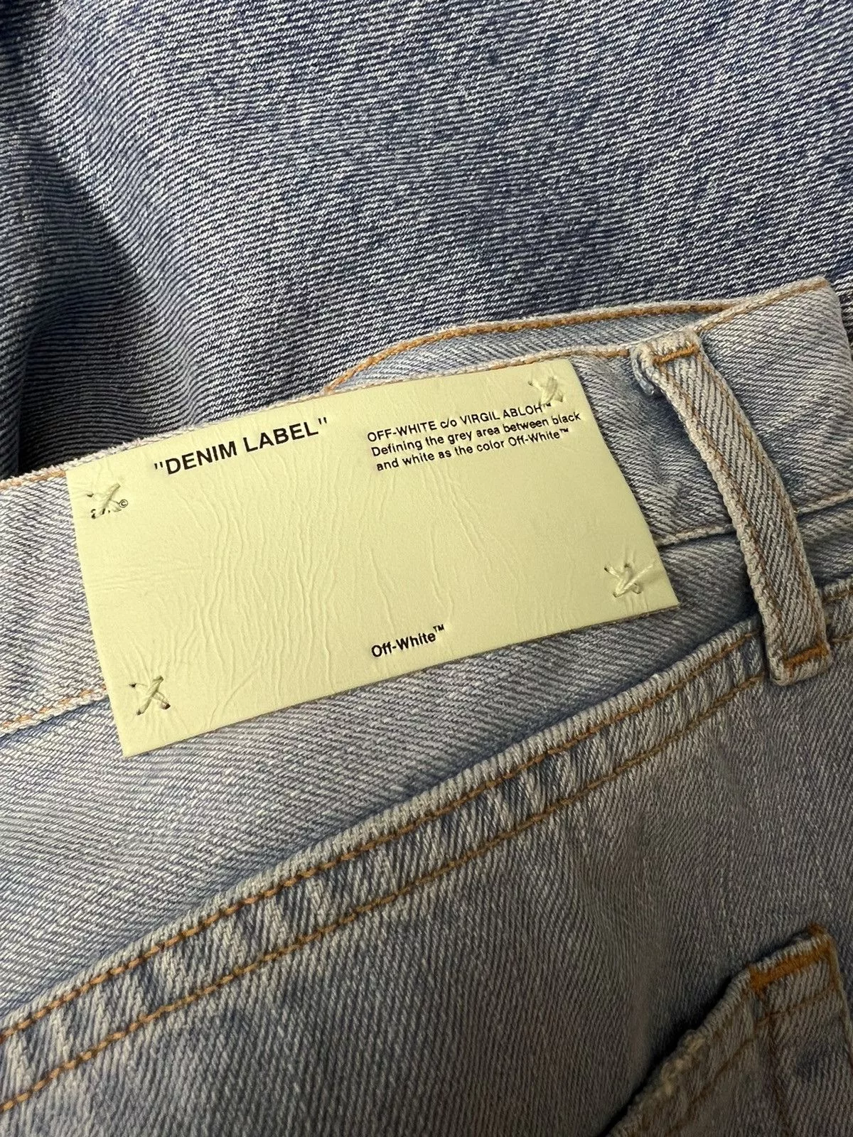 Off-White Jeans OFF-WHITE Two Tone Mod.Split Split Baggy 5 Pocket Jeans Blue