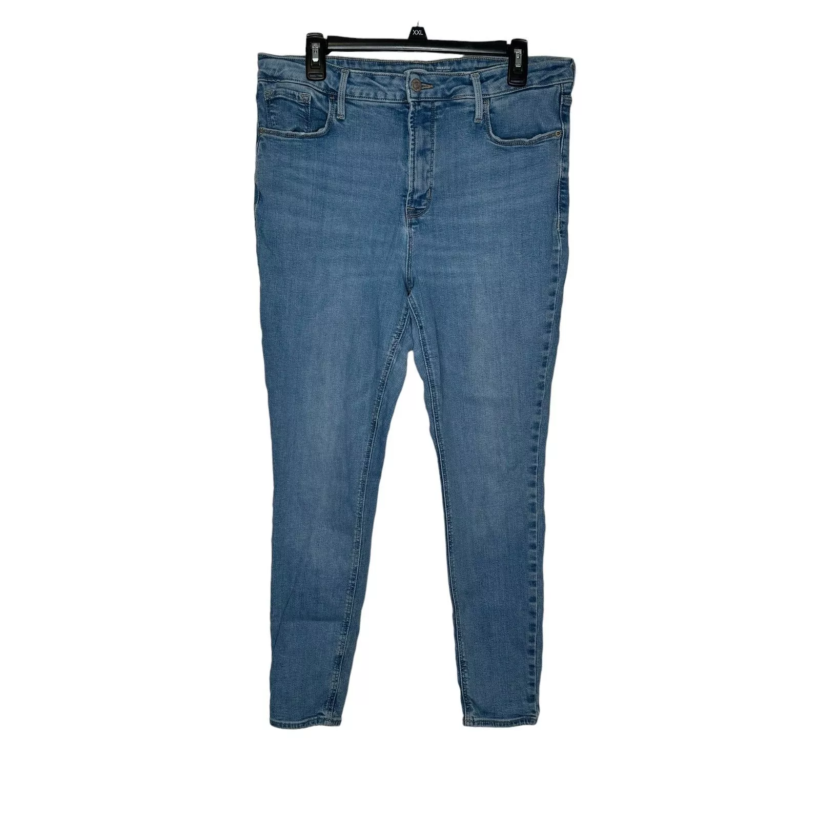 Old Navy Jeans Old Navy Women's Jeans Rockstar Super Skinny High Rise 16 Blue