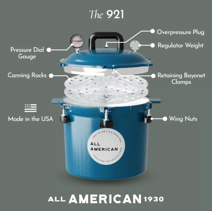 Berry Blue 21.5 QT Pressure Cooker/Canner