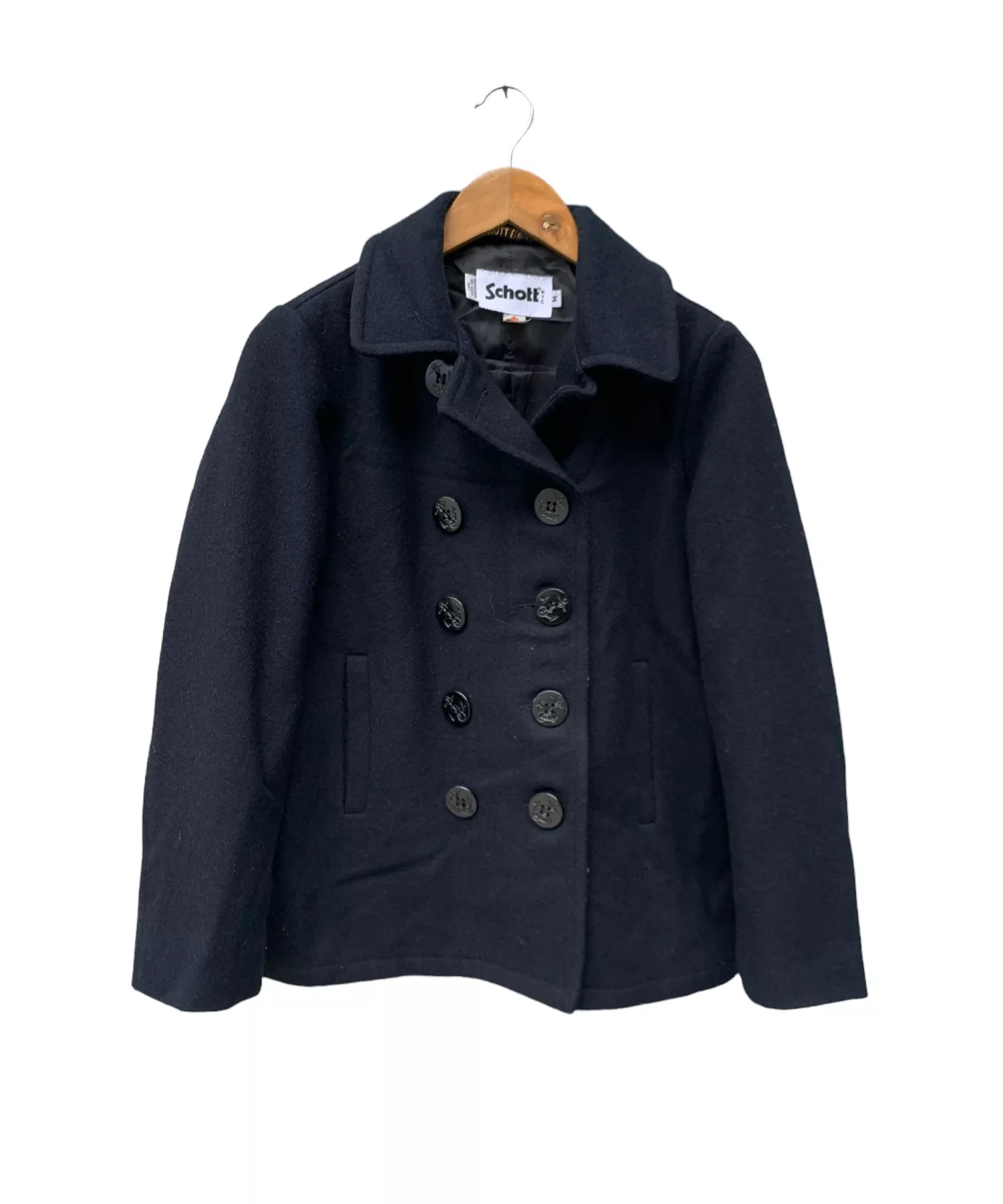 Schott Light Jackets Vintage Schott Bros Canada Black Button Jacket