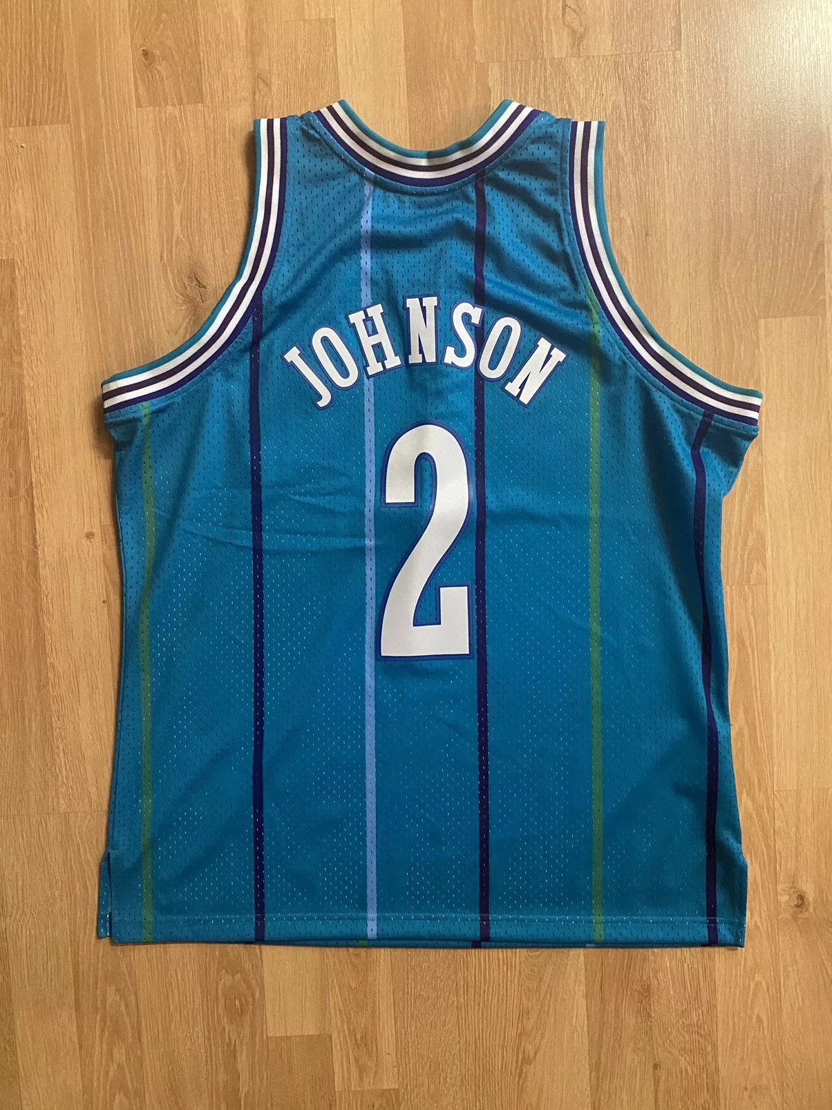 Mitchell & Ness Jerseys Mitchell & Ness Larry Johnson Charlotte Jersey Blue