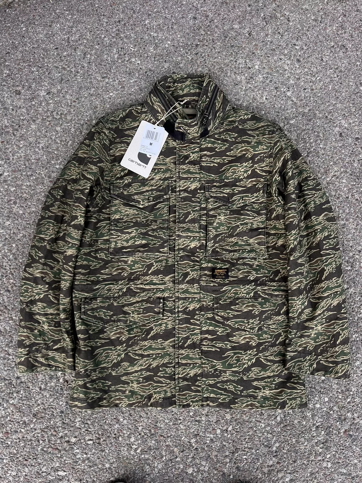 Carhartt Bombers Carhartt × Carhartt Wip Carhartt Utility Camo Logo Jacket Green