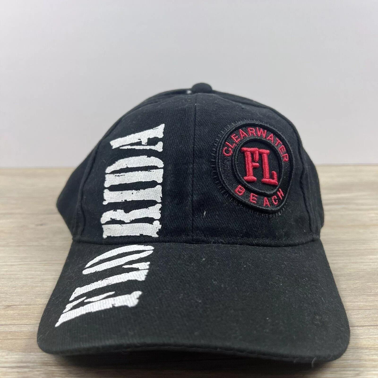 Other Hats Other Clearwater Beach Hat Florida Snapback Hat Black Adjustable H