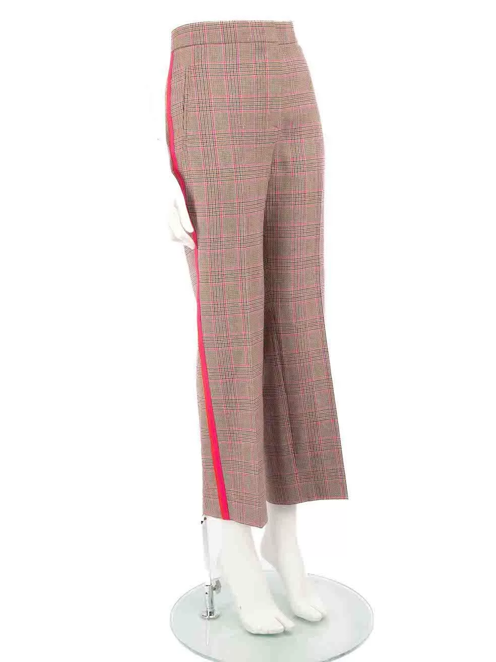 ME+EM Pants ME+EM Side Tape Tartan Pattern Trousers Multi