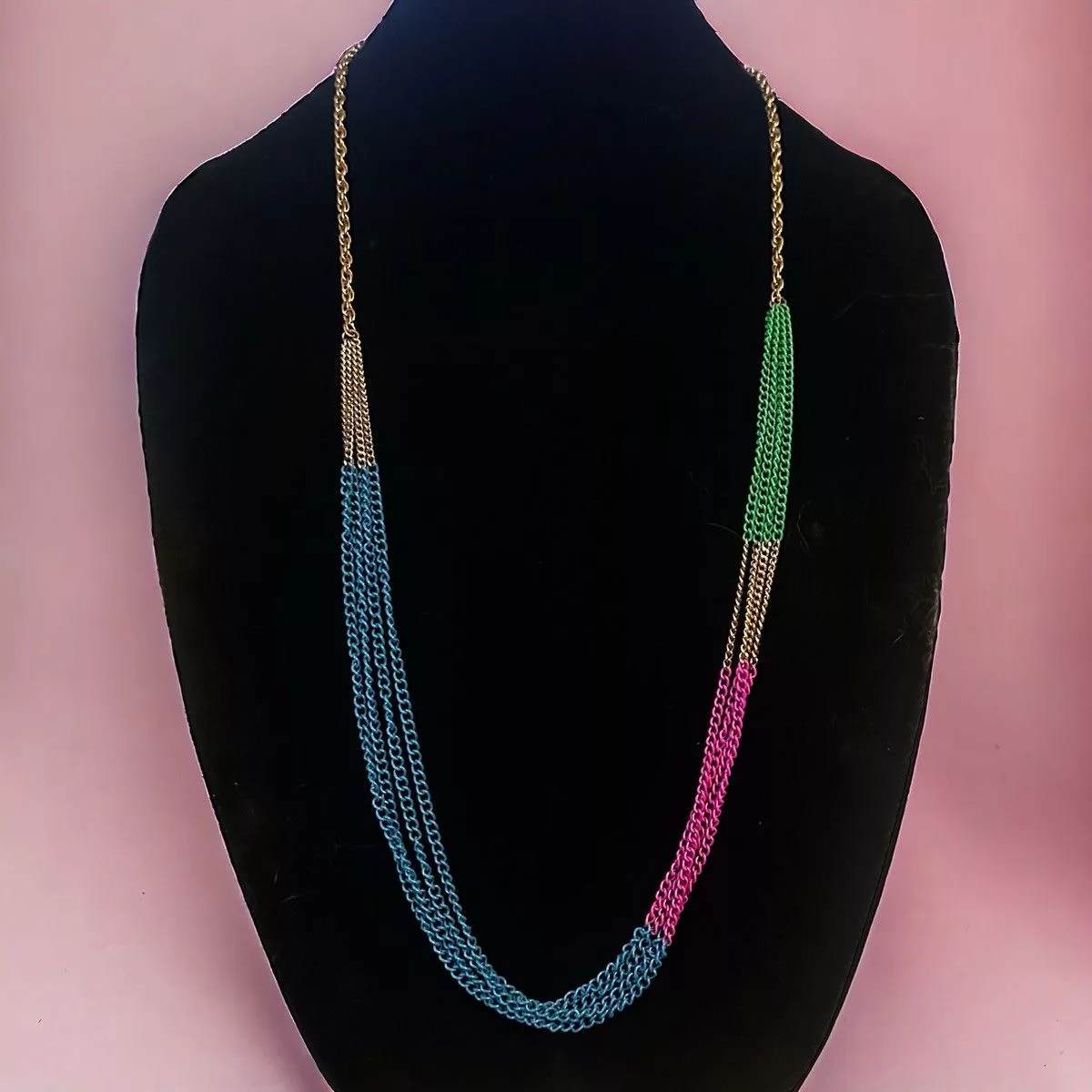 J.Crew Necklaces J.Crew long multicolor chain necklace