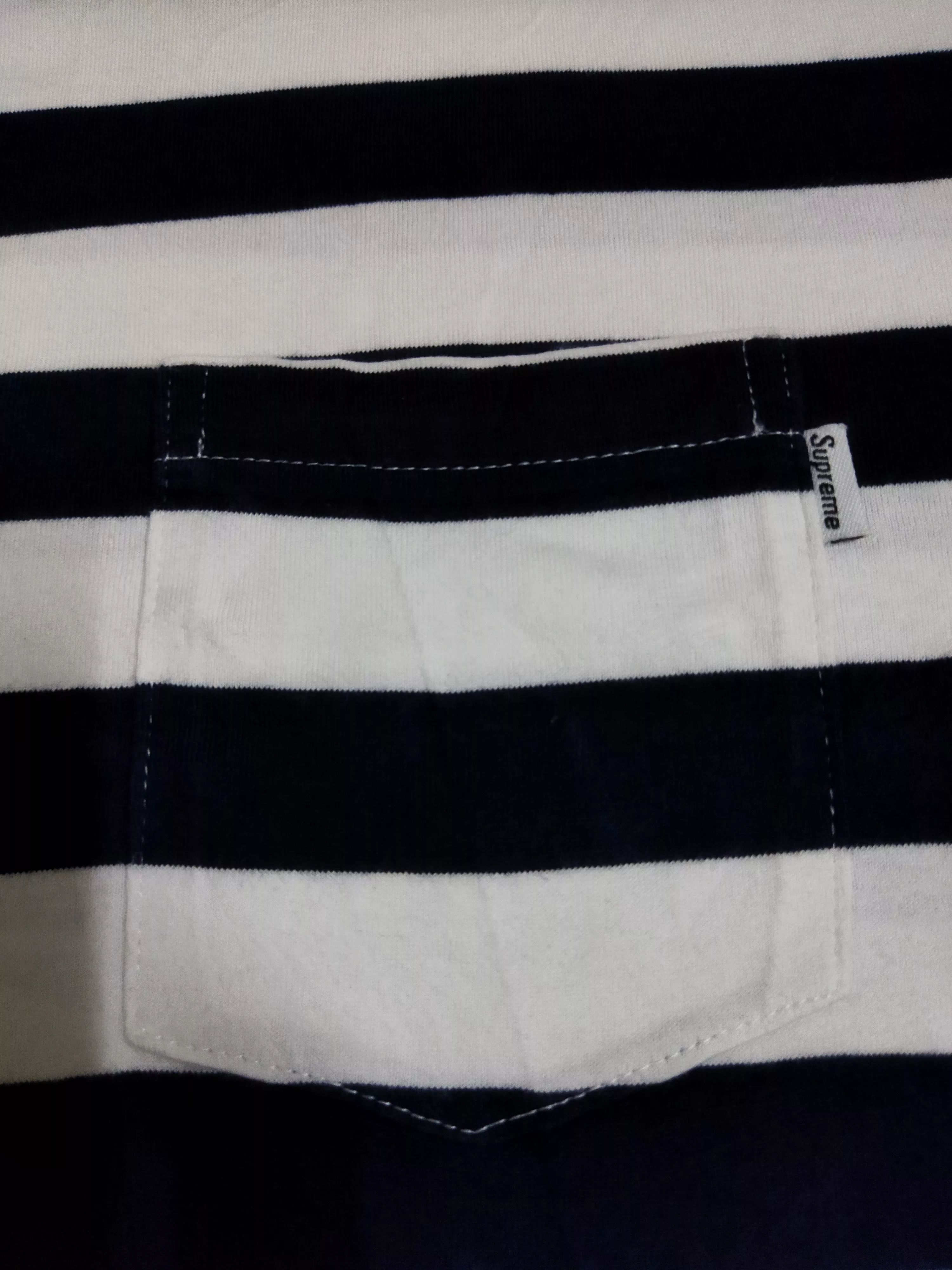 Supreme Short Sleeve T Shirts Supreme Striped Pocket Tee Multi