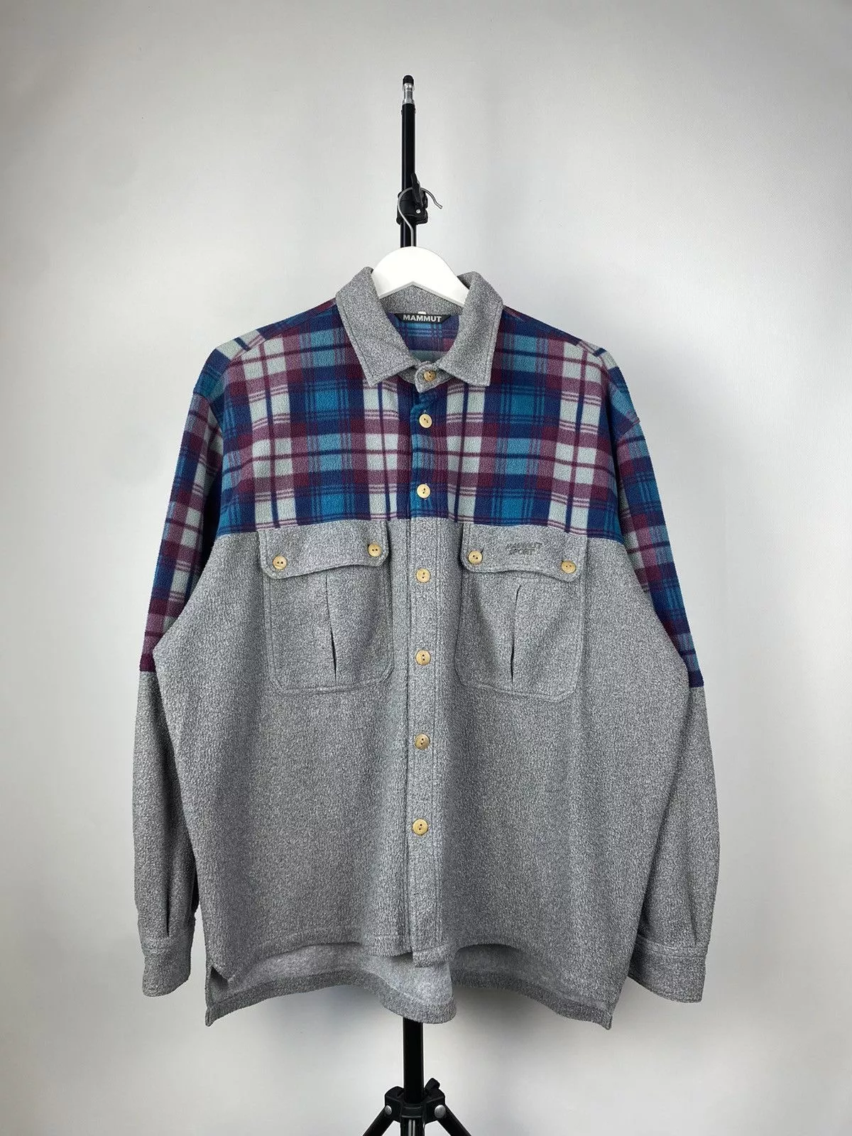 Mammut Light Jackets Mammut × Vintage Mammut Fleece Jacket Mens Size XL Outdoor Hype Gray Gorpcore