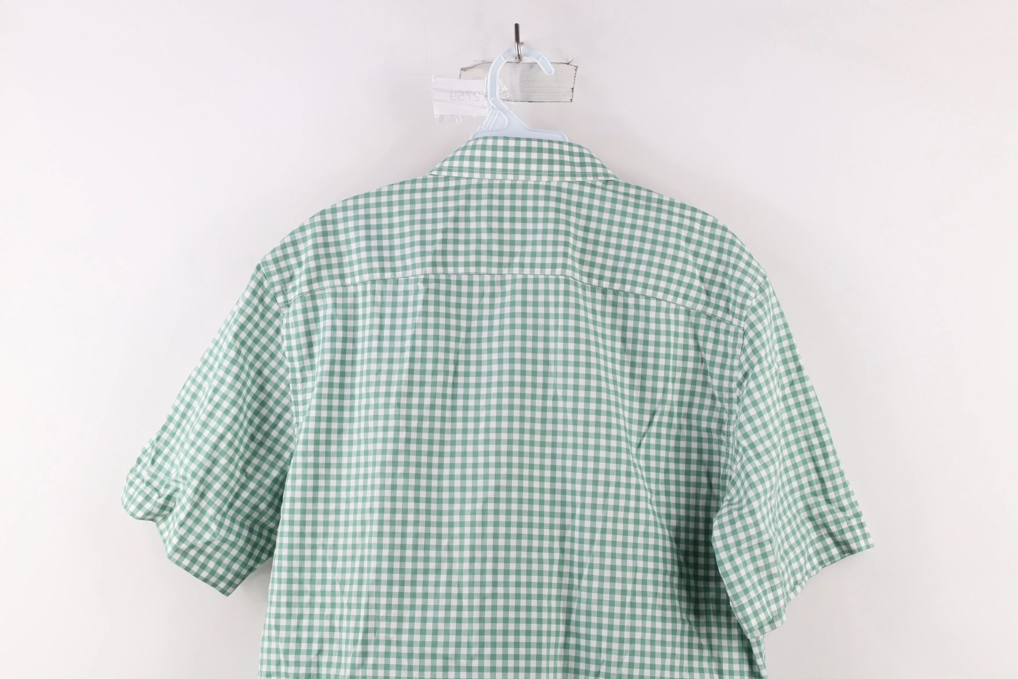 UNTUCKit Shirts Button Ups UNTUCKit × Vintage Untuckit Fit Short Sleeve Collared Button Shirt Green Plaid Multi