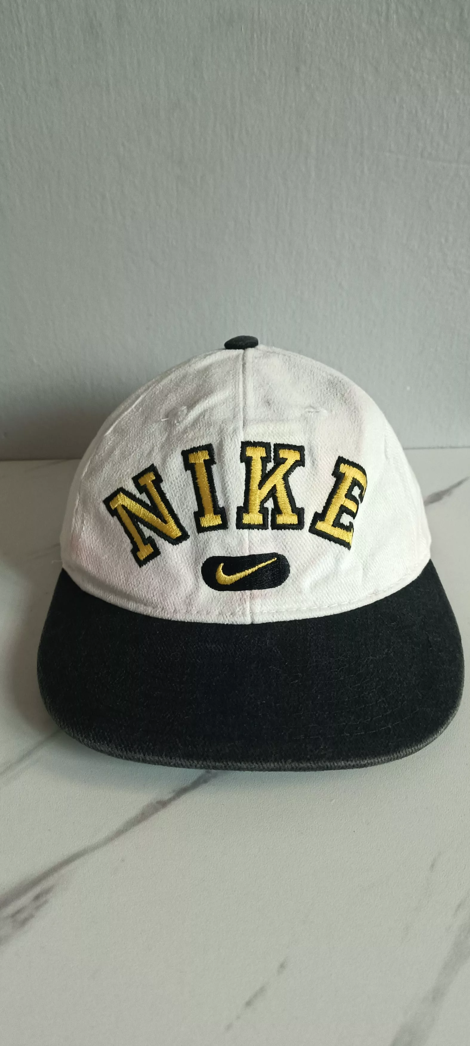 Nike Hats Nike × Vintage Vintage 90's Nike Spell Out Nike Swoosh Snapback Hat Multi