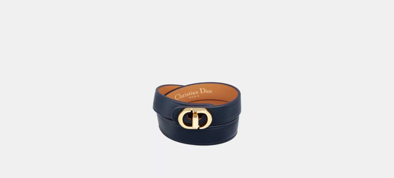 Dior Bracelets Dior o1w1db10424 Size: OS 30 Montaigne Double Bracelet in Blue