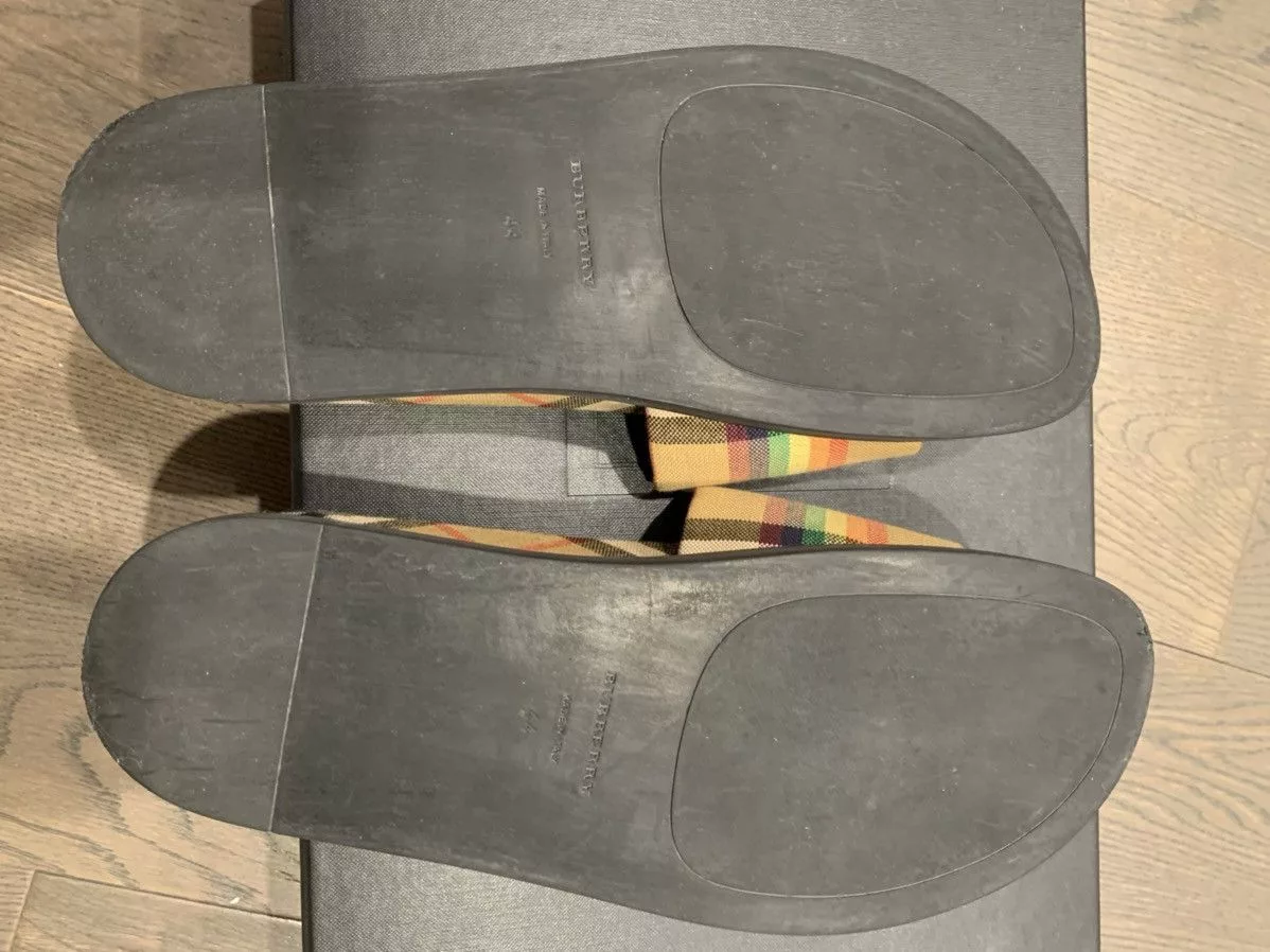 Burberry Sandals Burberry slipper rinbow color Brown