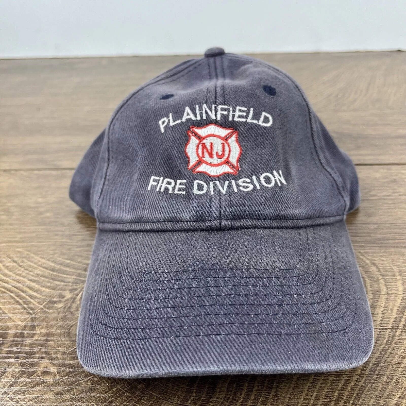 Other Hats Other Plainfield Fire Division Hat NJ Hat Gray Hat Adjustable Gray