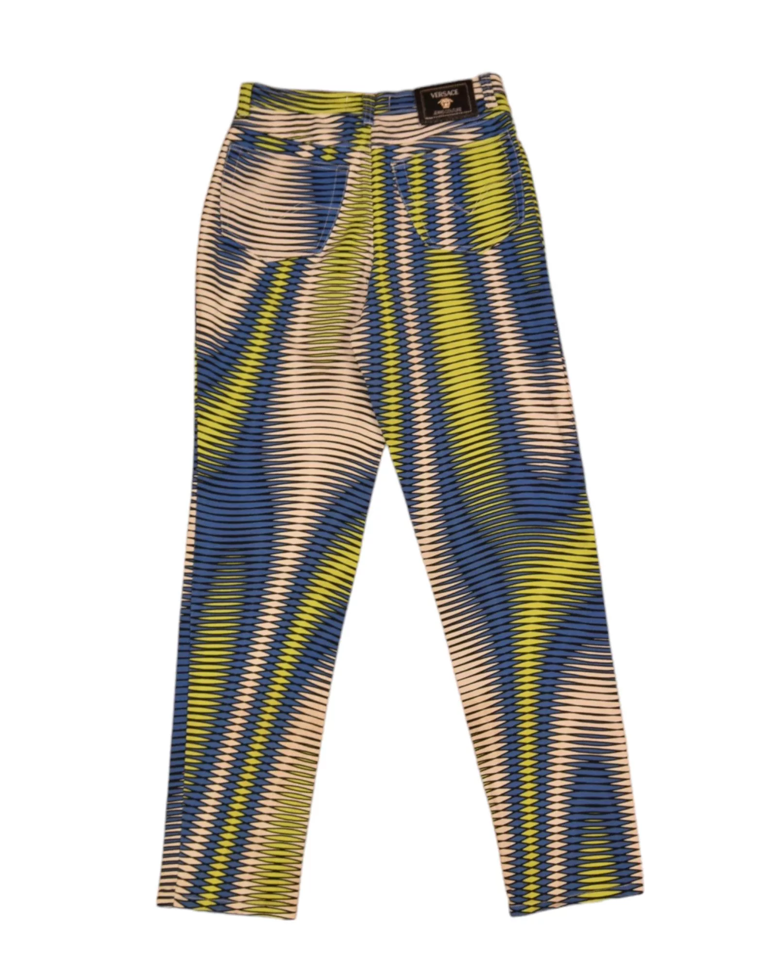 Versace Jeans Couture Pants 90's Versace Jeans Couture Op Art Stretch High Waist Multi