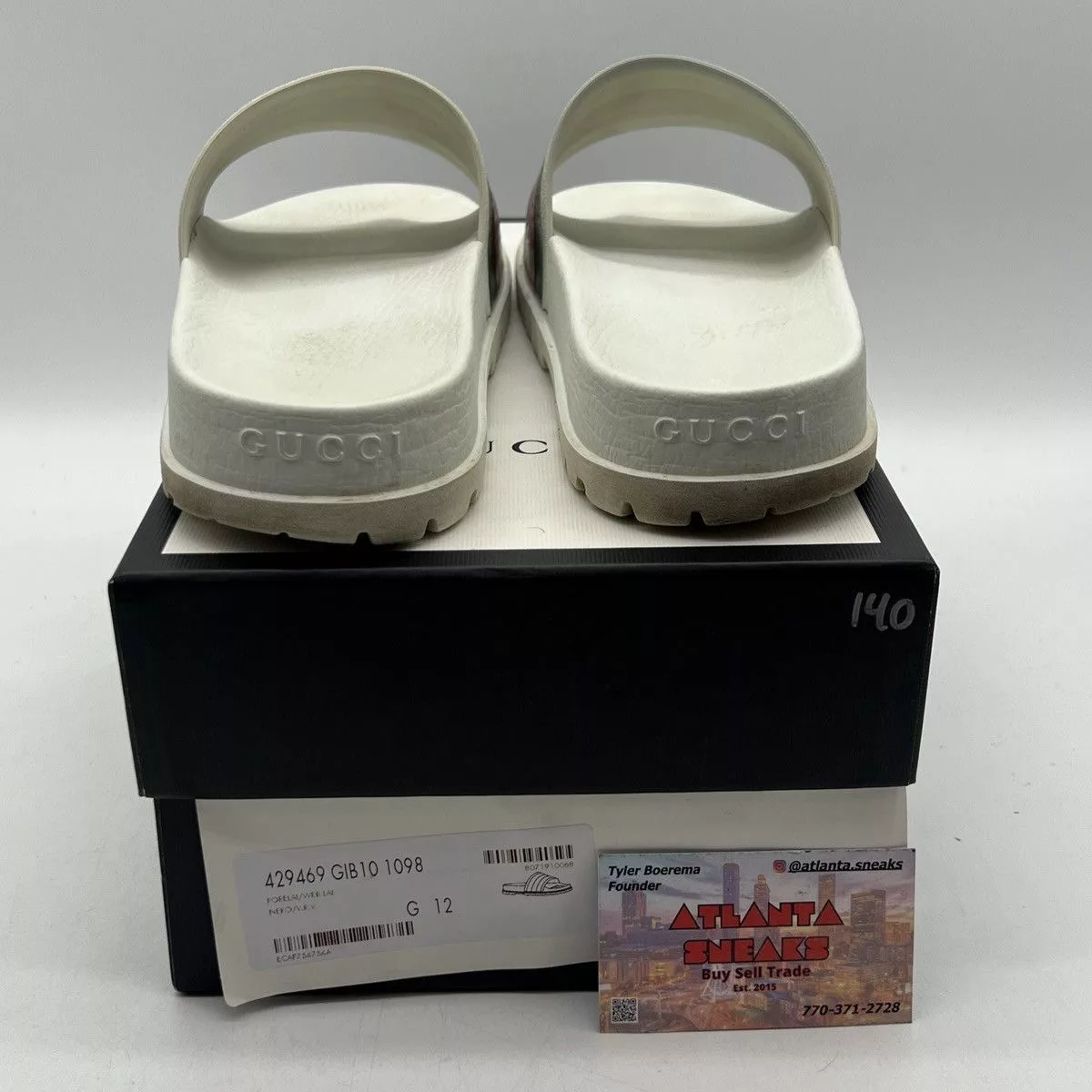 Gucci Sandals Gucci web slide white