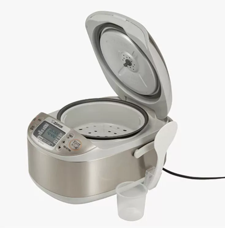 5.5 cup Micom Grey and SS Rice Cooker