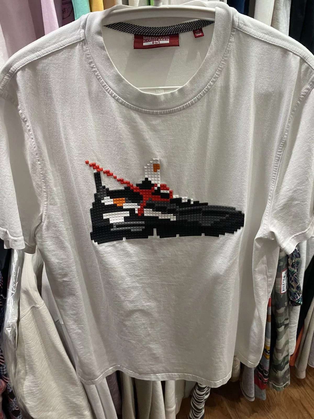 Mostly Heard Rarely Seen Short Sleeve T Shirts Mostly Heard Rarely Seen 8-bit OW tee White Streetwear