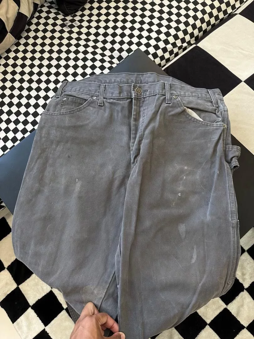 Dickies Denim DICKIES CARPENTER ASH GREY SIZE #36 Gray Streetwear