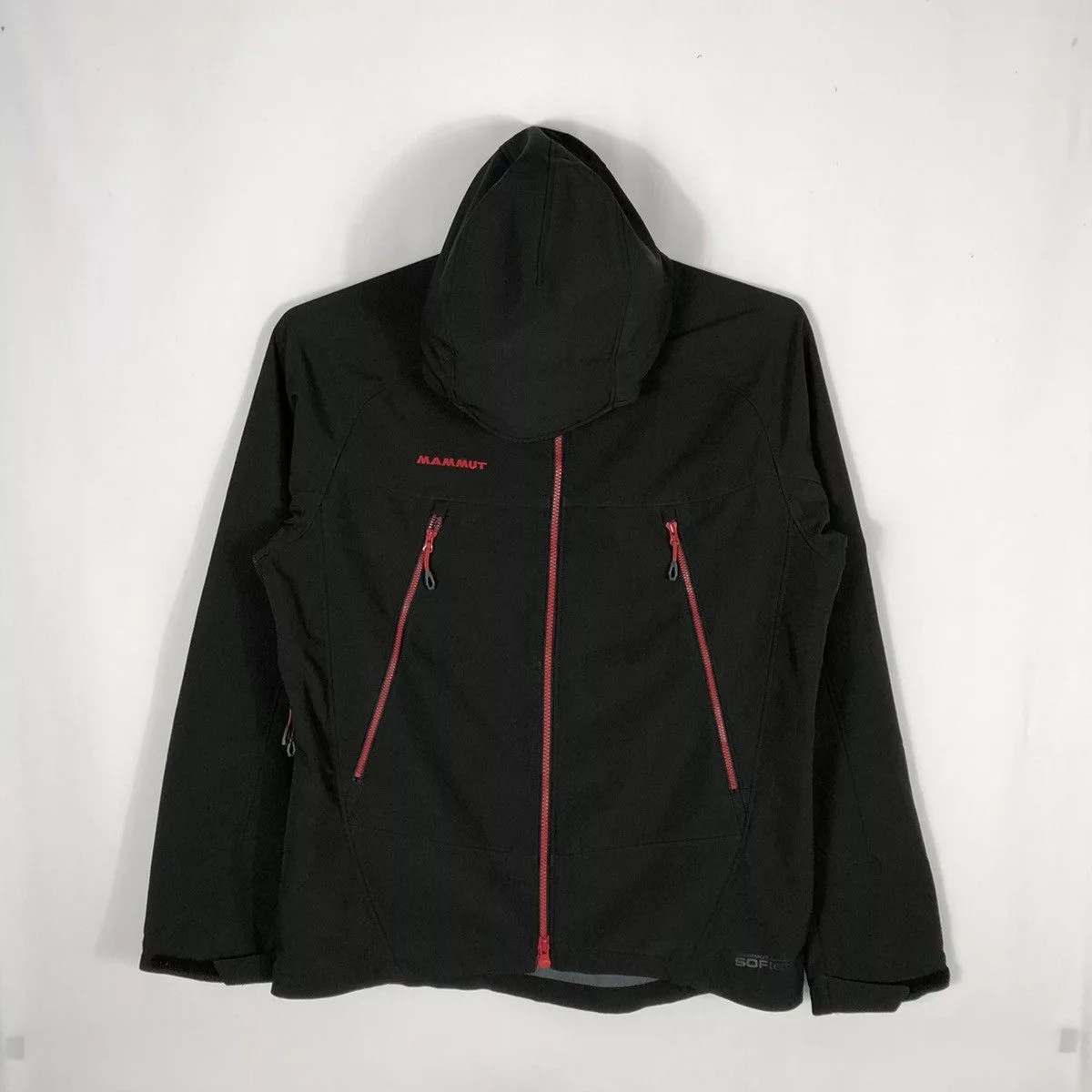 Mammut Light Jackets Mammut × Vintage Rare Vintage Mammut Hoodie Softech Winter Storm Jacket Black