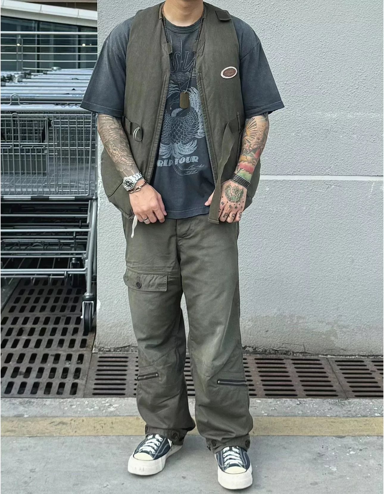 Visvim Vests Visvim 20aw Harrier Down Vest Green