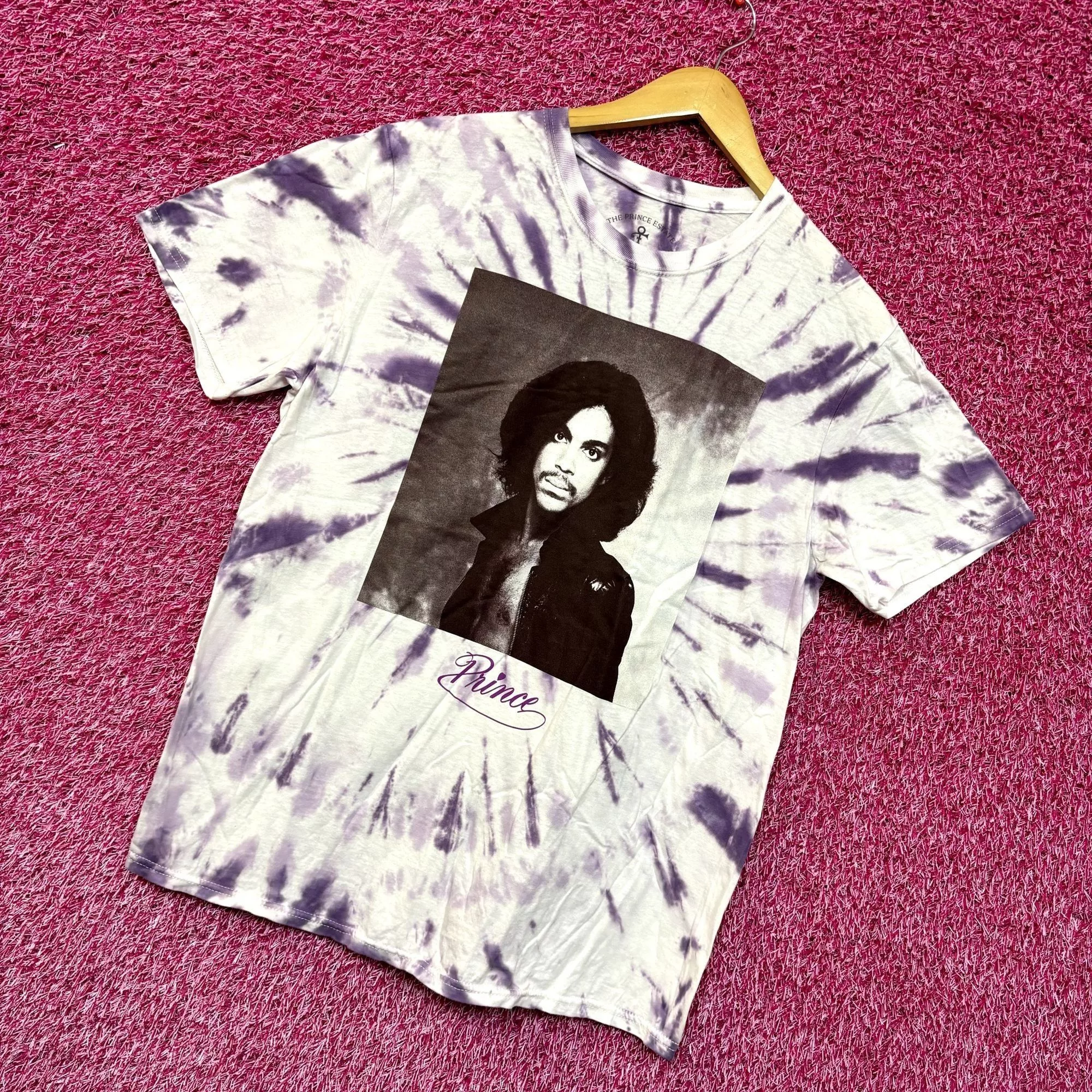 Prince Short Sleeve T Shirts Prince Loring Park Sessions 77 Album Cover Rock Tie Dye L Purple