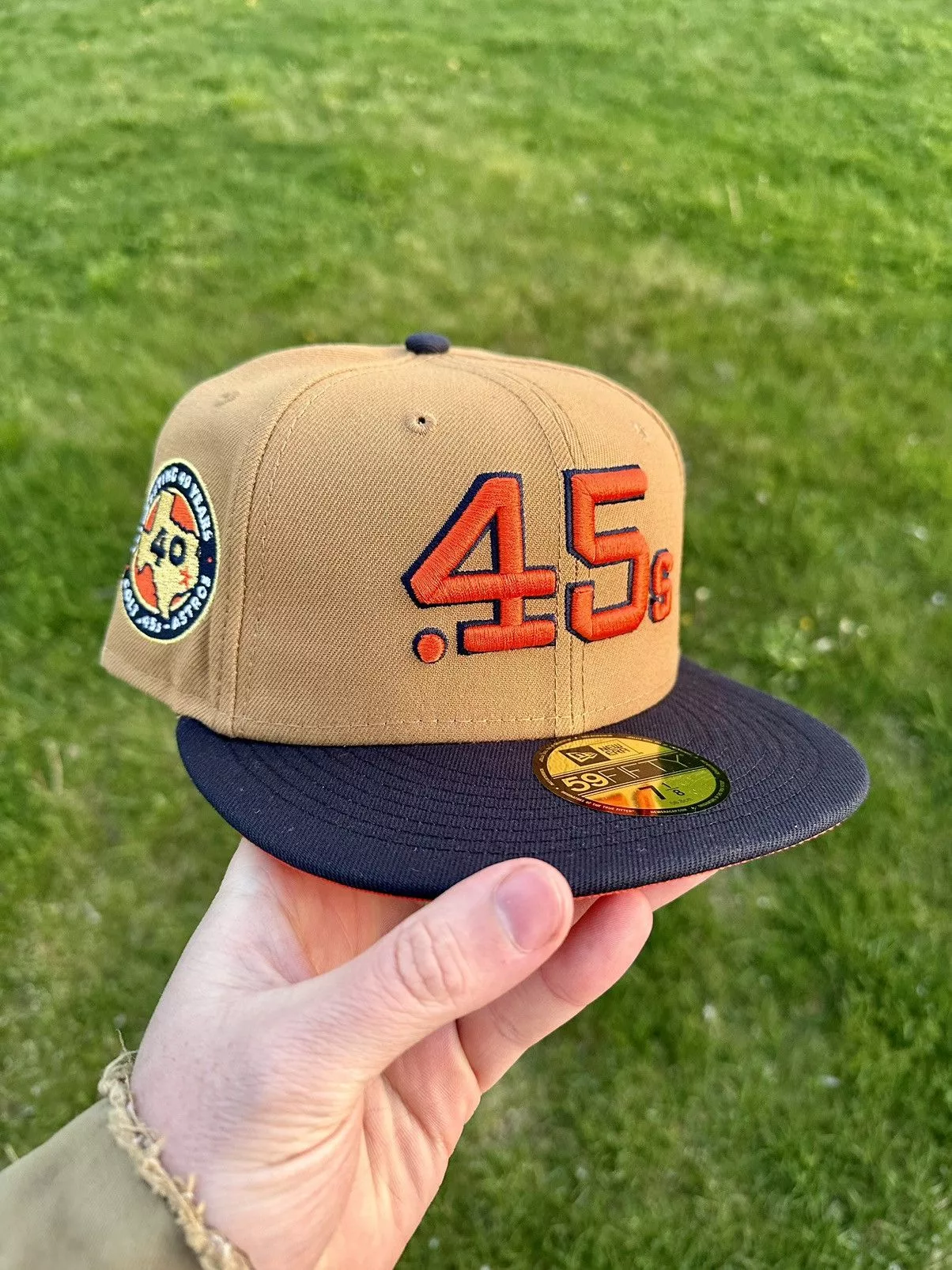 Hat Club Hats Hat Club × MyFitteds × New Era Topperz Houston Astros 45’s Two Tone Fitted 7 1/8 Brown