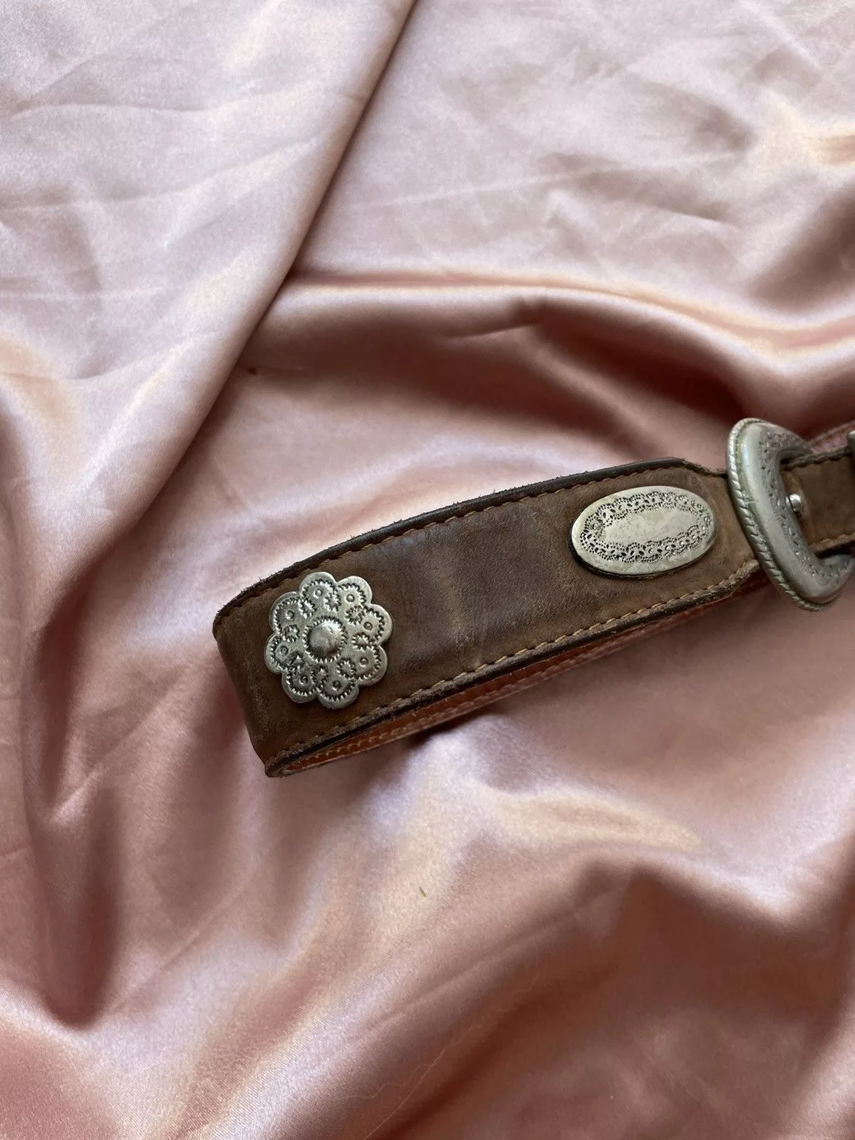 Vintage Belts Vintage leather belt Brown