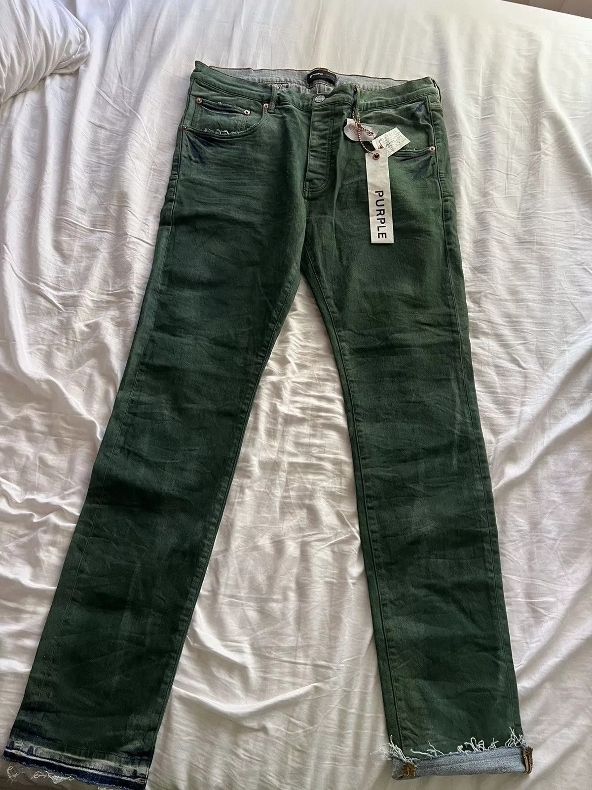 Purple Denim Purple Jeans Green