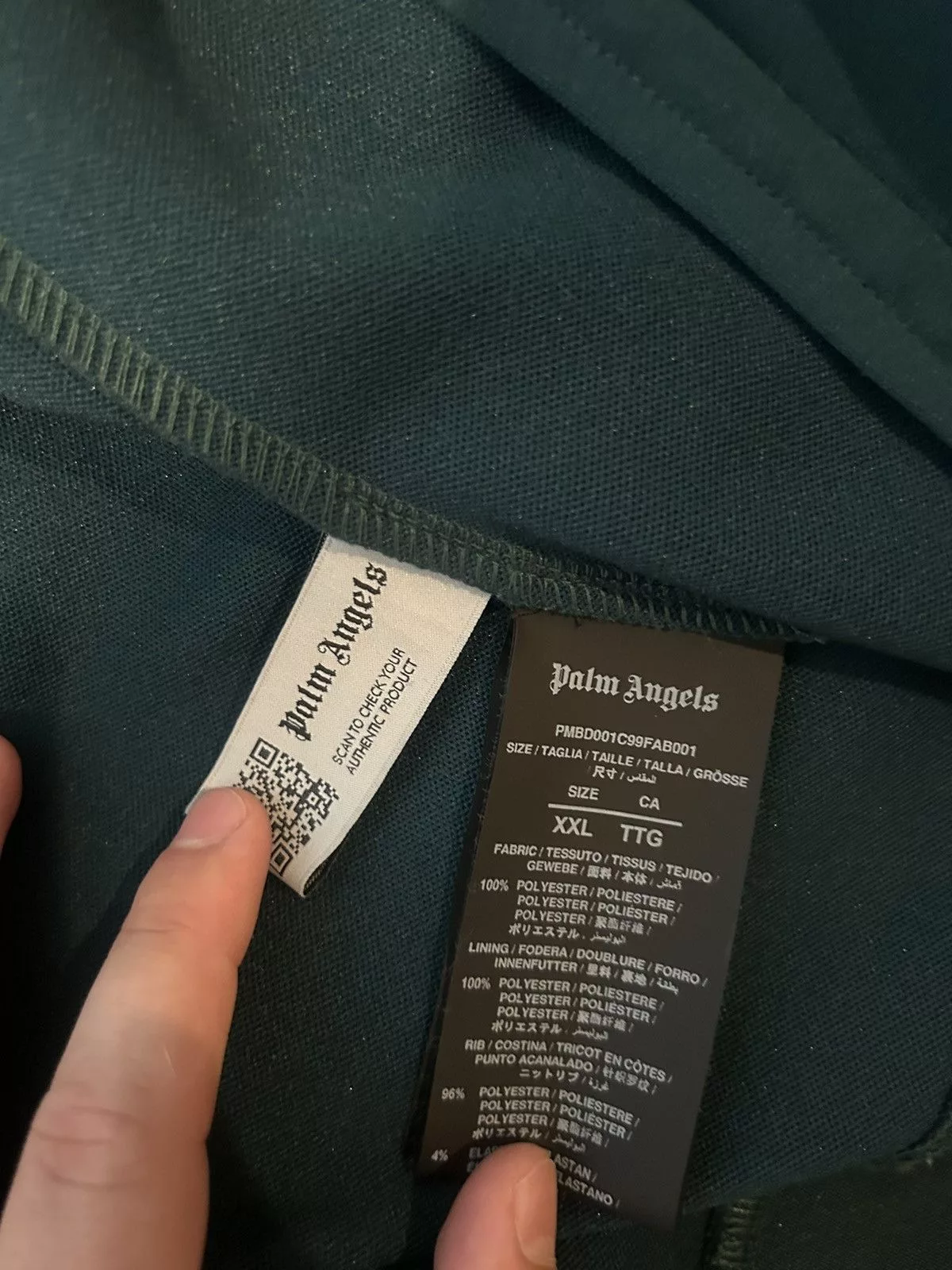 Palm Angels Light Jackets Palm Angels Track Jacket Green