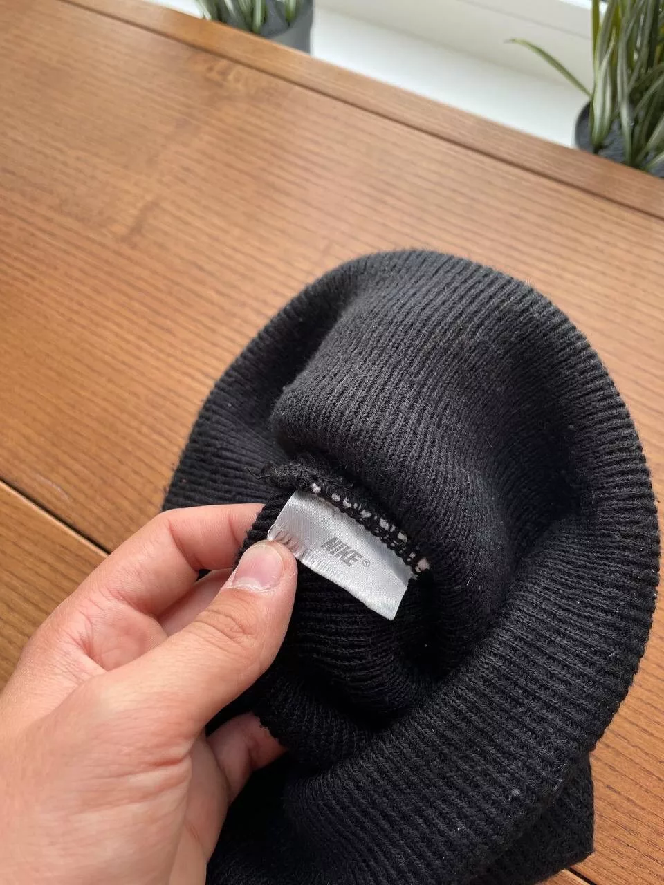 Nike Hats Nike × Vintage Vintage Nike Y2K 90’s Big Swoosh Logo Black Hat Beanie OS Streetwear