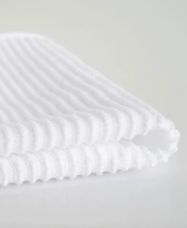 White Ripple Dishcloth 2/set