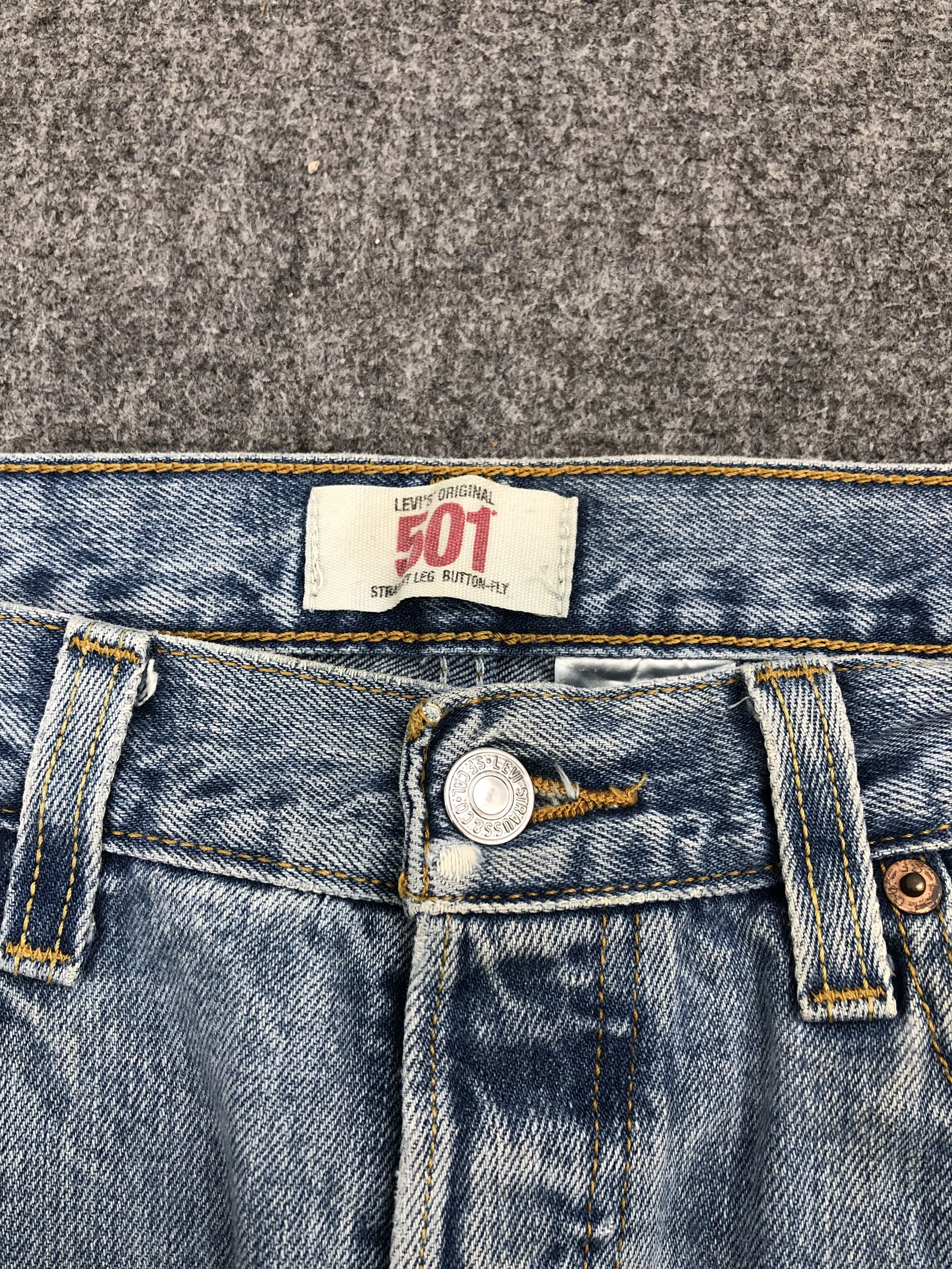 Levi's Denim Levi's × Vintage Vintage Levi's 501 Light Blue Washed Jeans