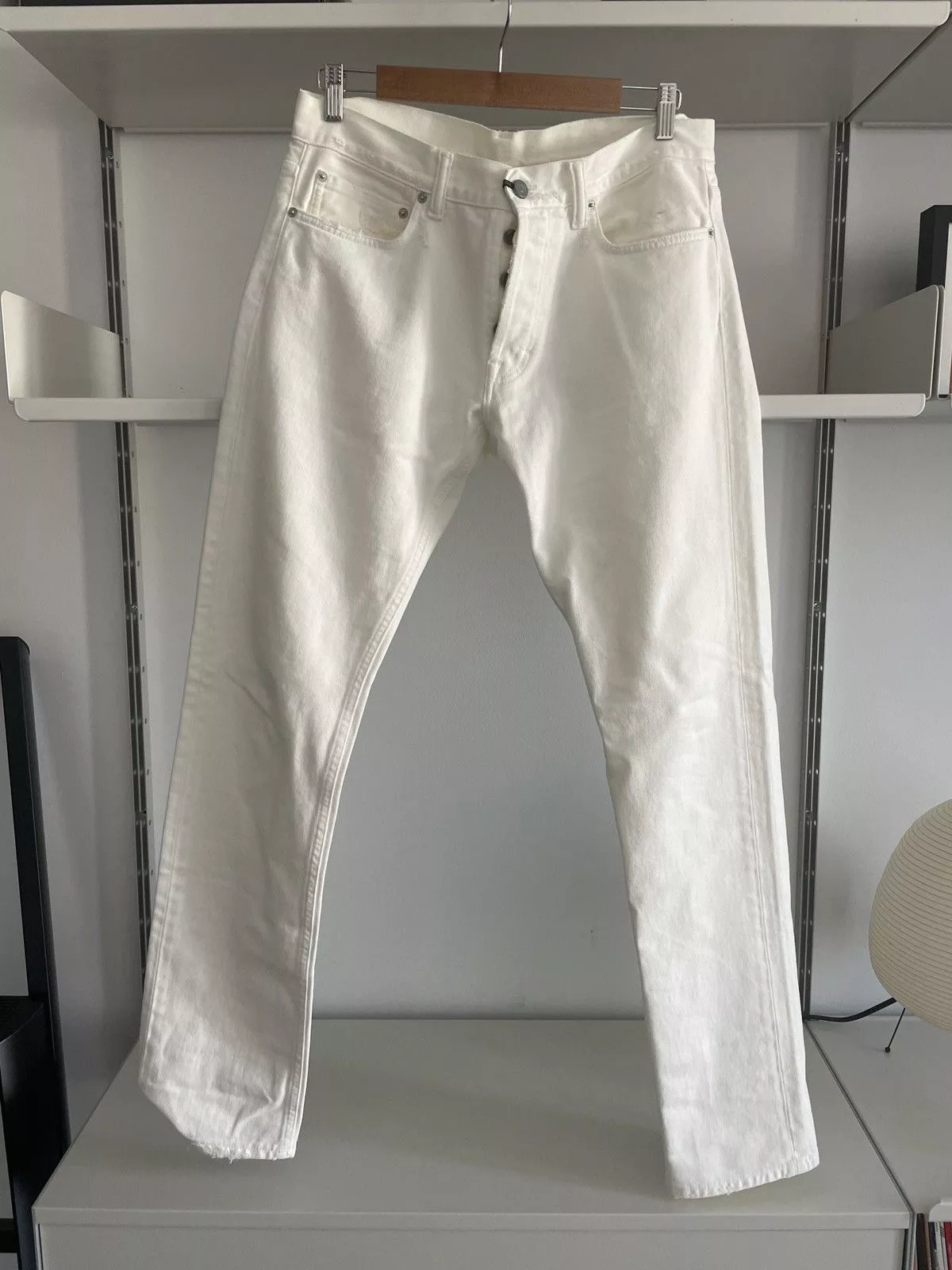 Our Legacy Denim Our Legacy White Worn First Cut Denim