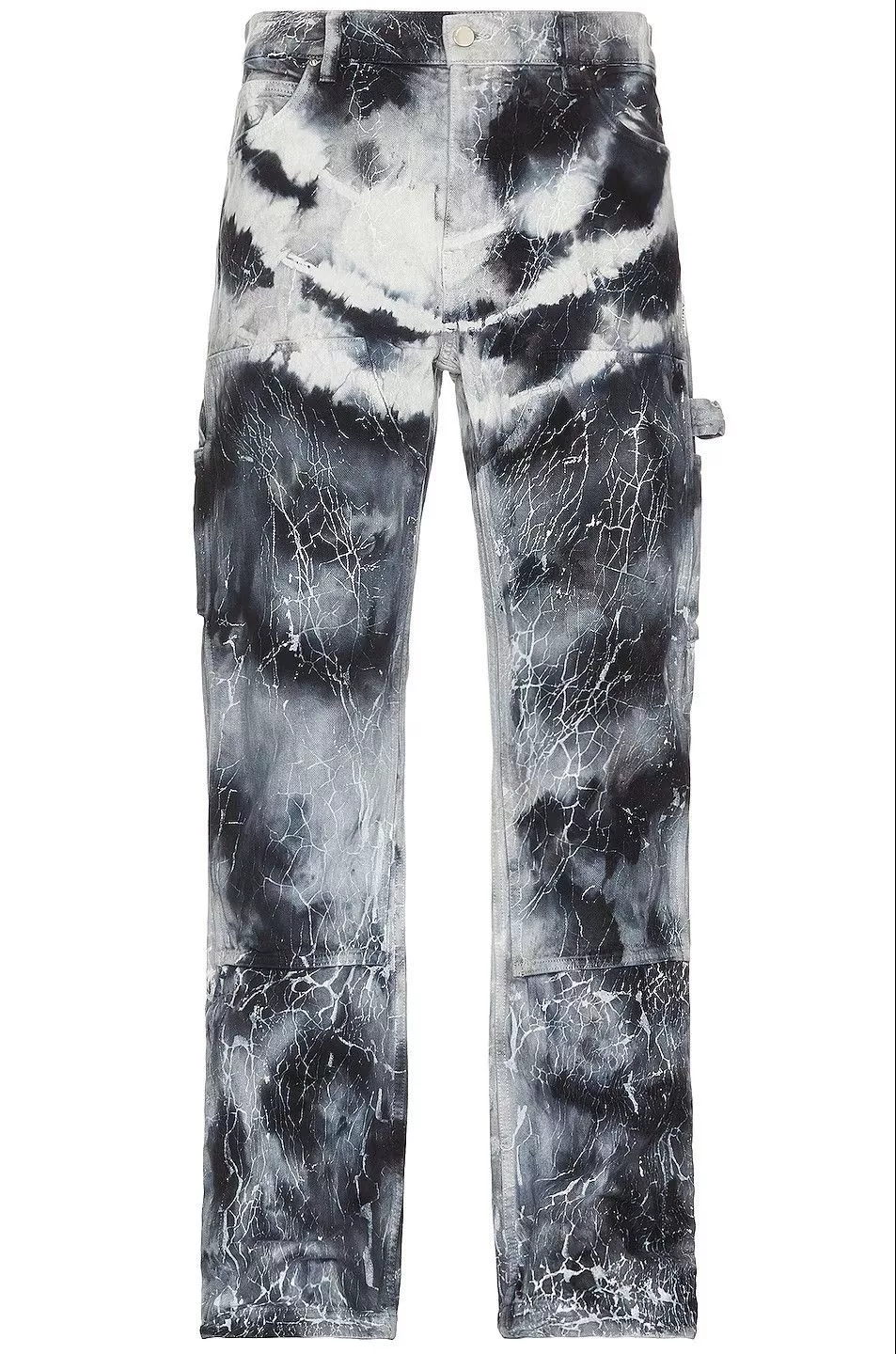 Amiri Denim Amiri Tie-Dye Double Knee Carpenter Jeans Black