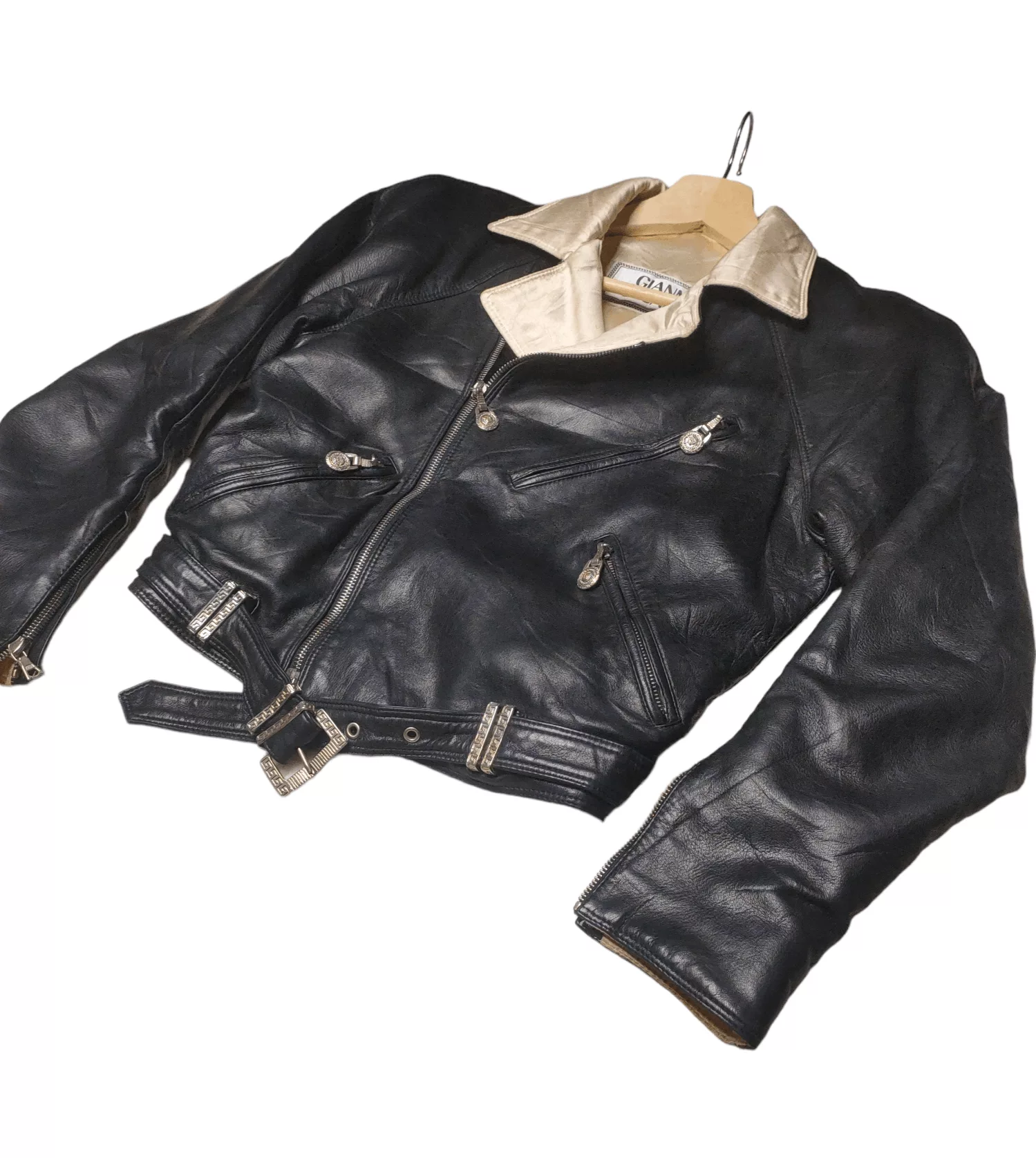 Versace Leather Jackets 💥OFFER 💥 Gianni Versace 80s Leather Jacket Black Vintage