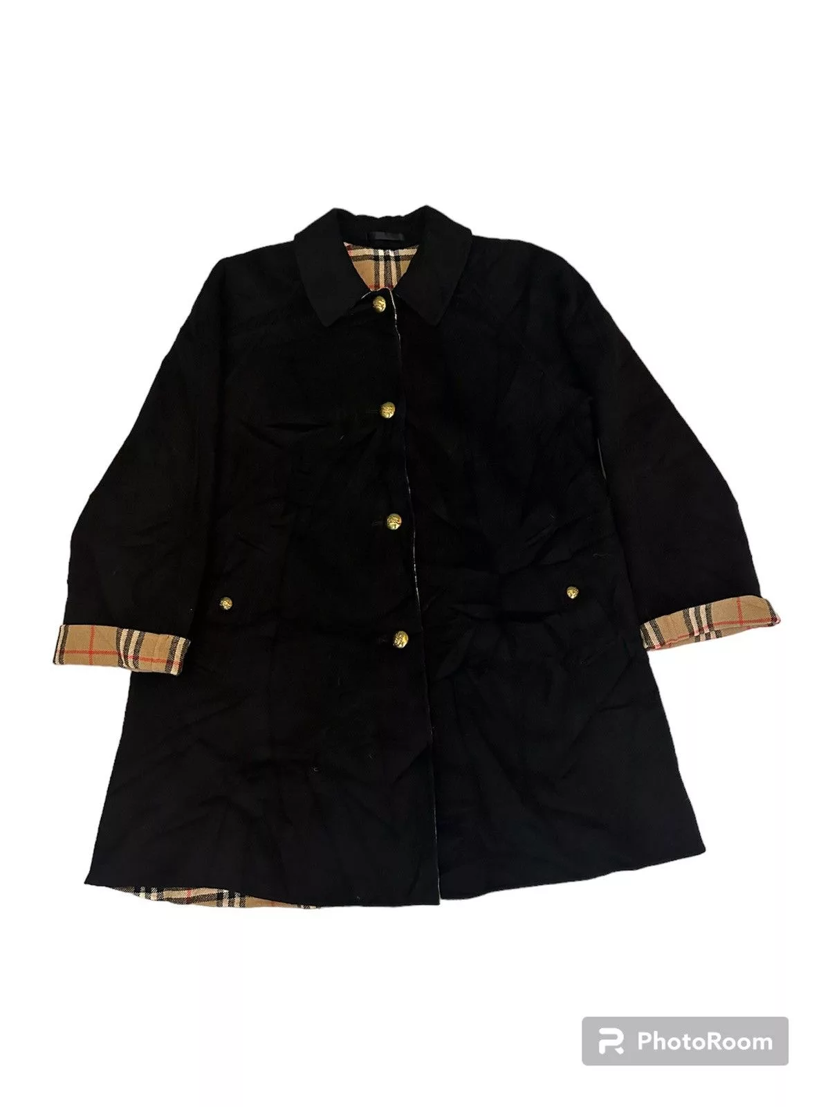 Burberry Parkas long coat by burberry’s Black