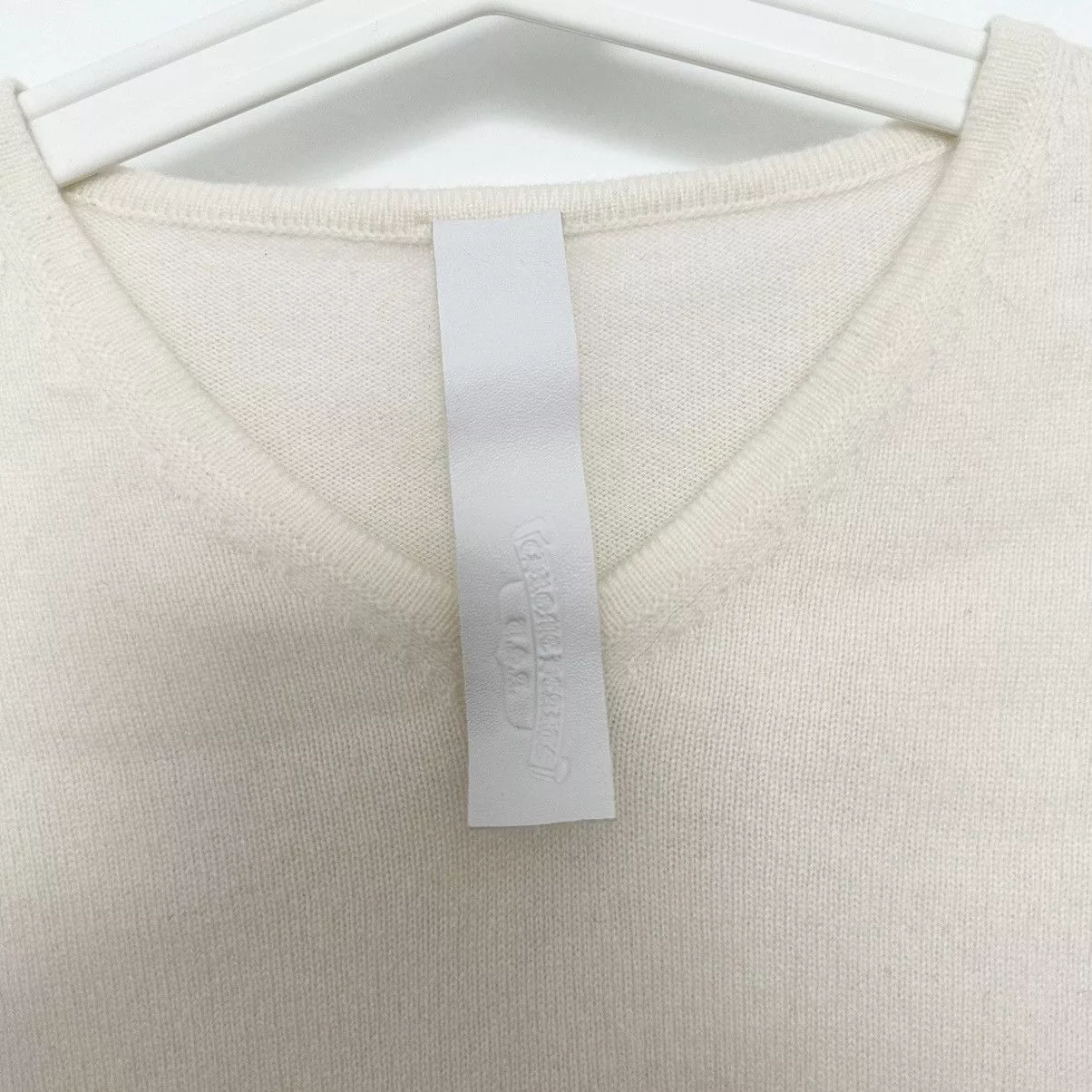 Chrome Hearts Sweaters Chrome Hearts Crystal Cashmere Sweater White