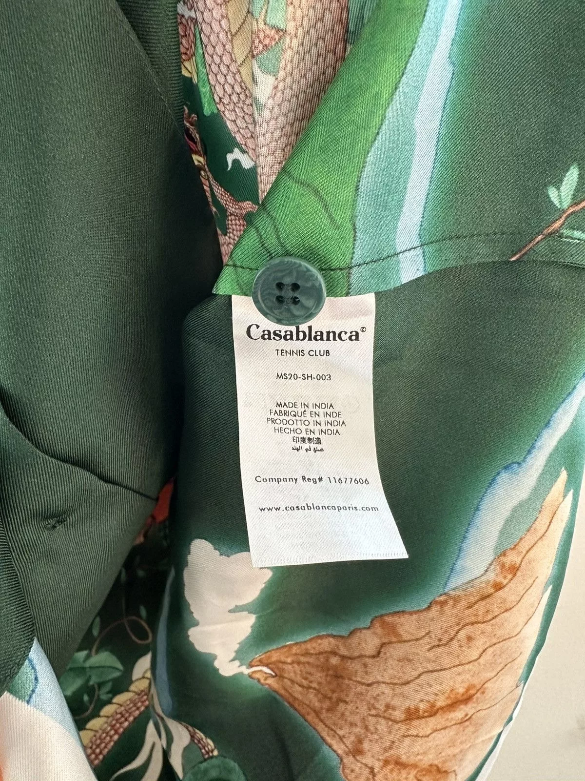 Casablanca Shirts Button Ups Casablanca Button Up Green