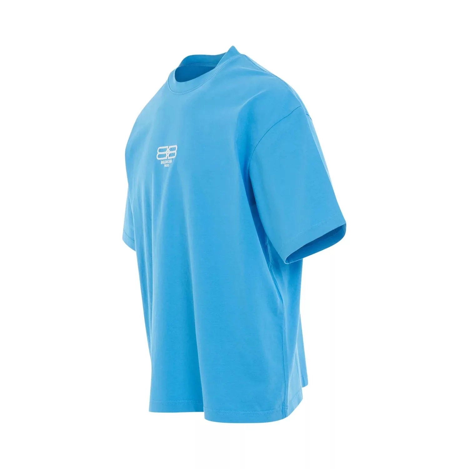 Balenciaga Short Sleeve T Shirts Balenciaga o1in1g0724 Medium Fit T-Shirt in Blue