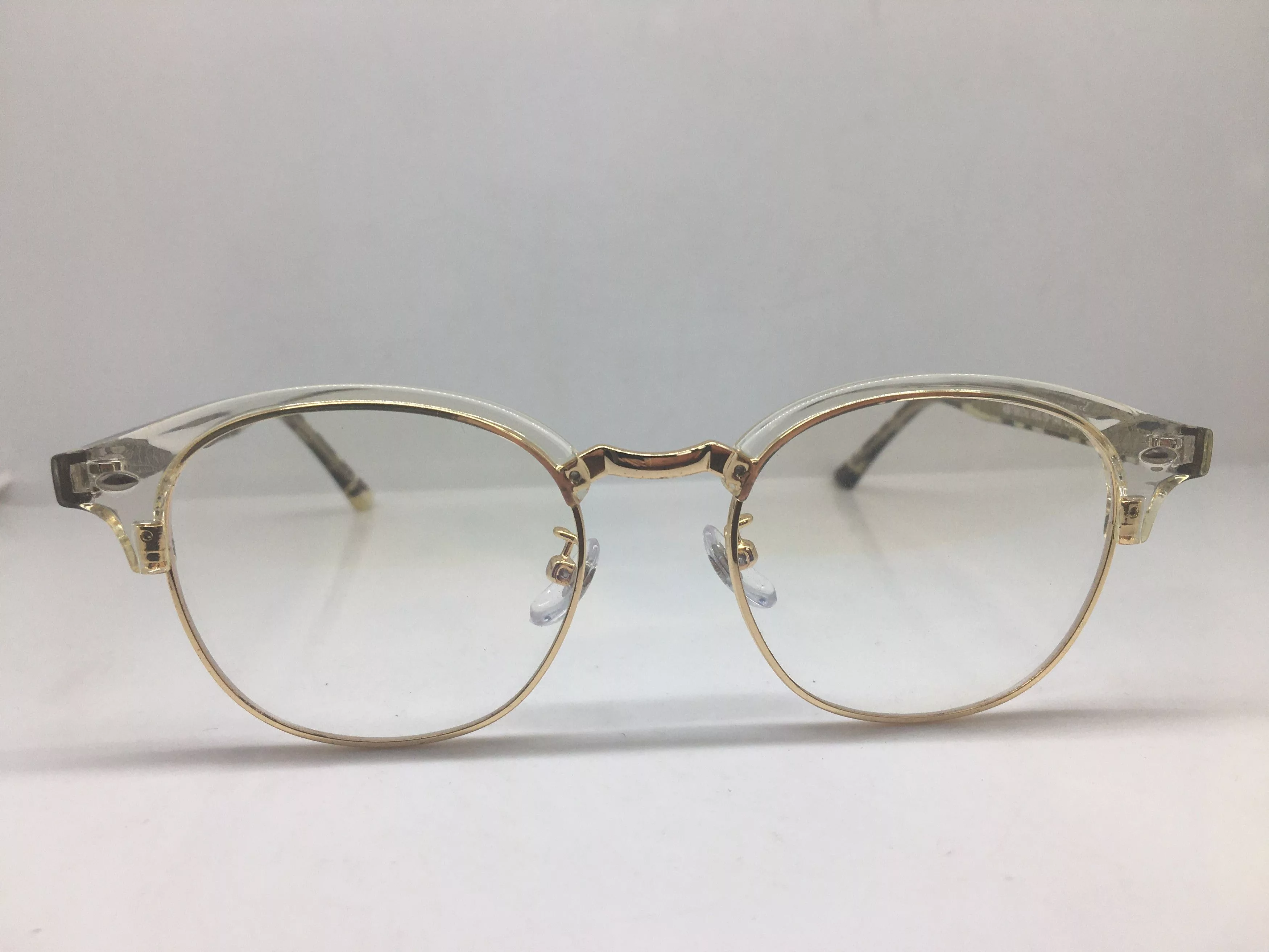 Other Glasses Other Mod Malcolm X Clear Gold Eyeglasses Frame Multi
