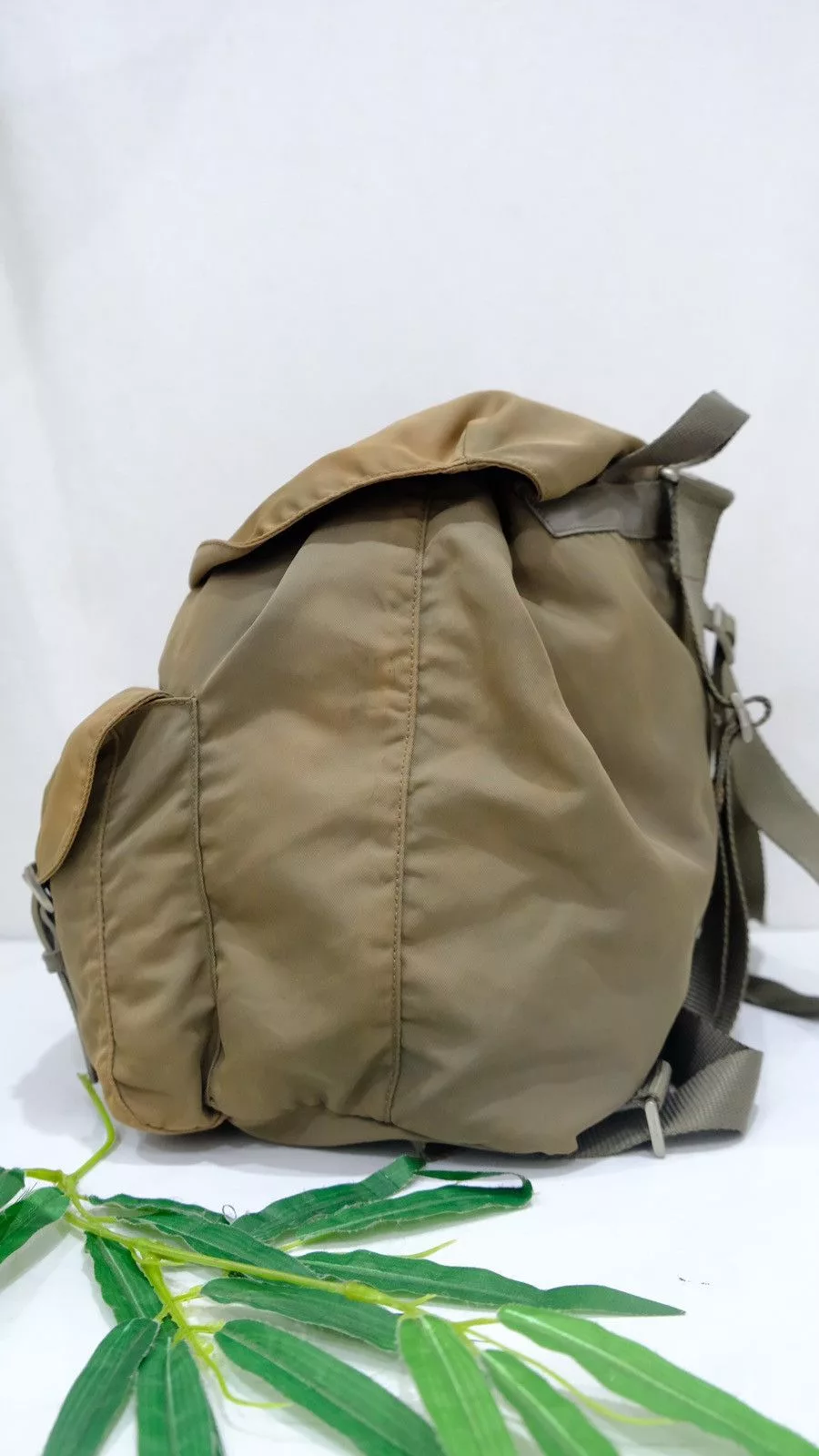 Prada Backpacks Authentic vintage Prada brown nylon backpack double pocket