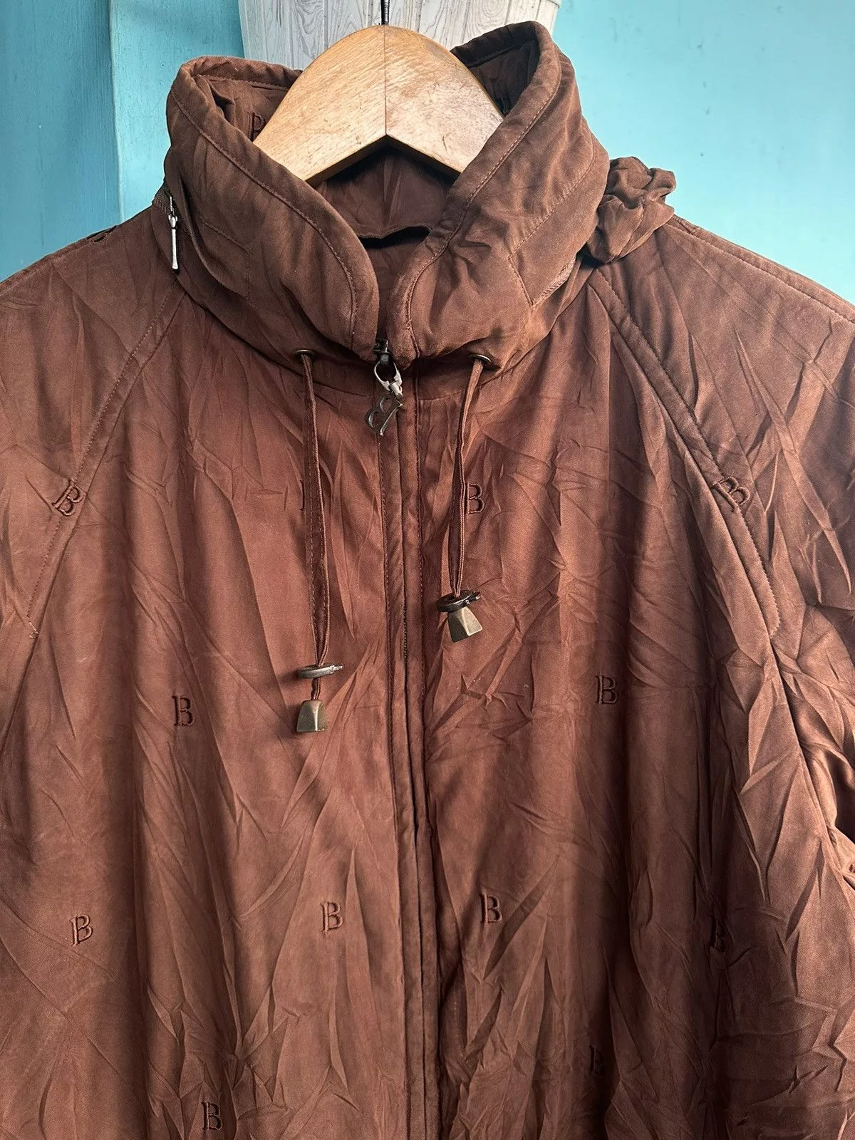 Burberry Jackets Burberry B Embroidery Jacket Brown
