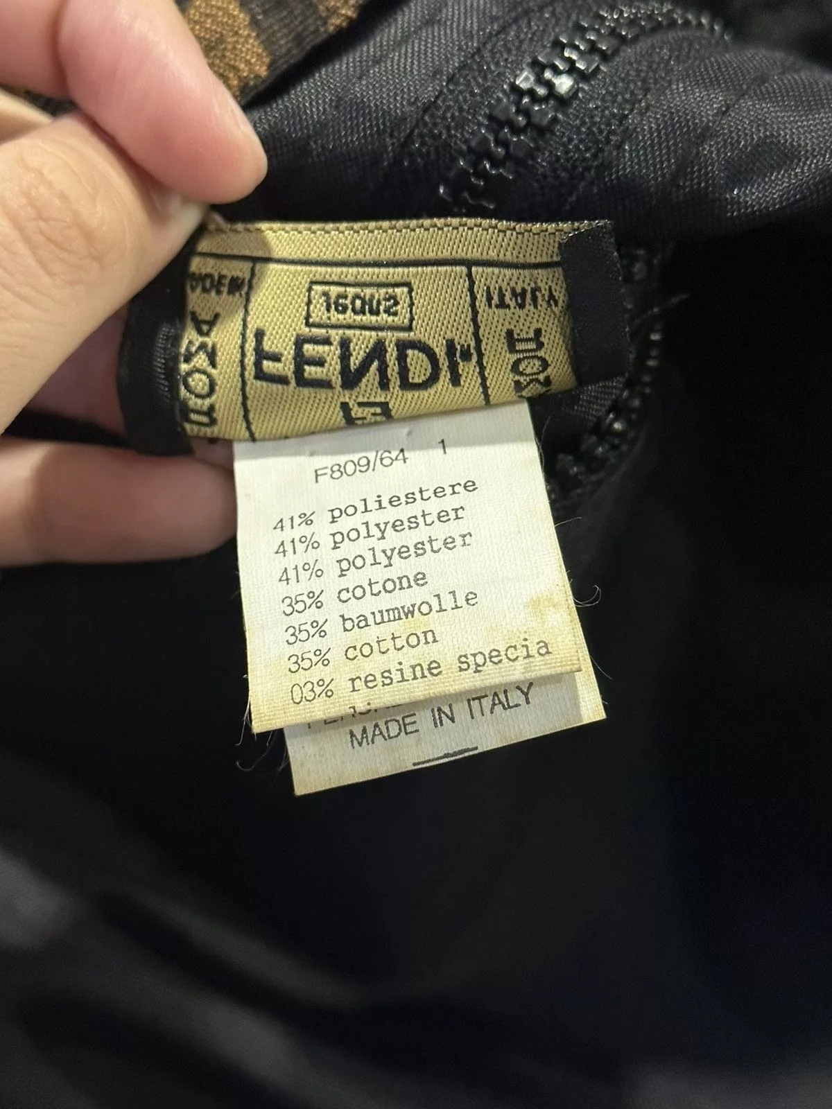 Fendi Light Jackets FENDI - Reversible Jacket Monogram Brown