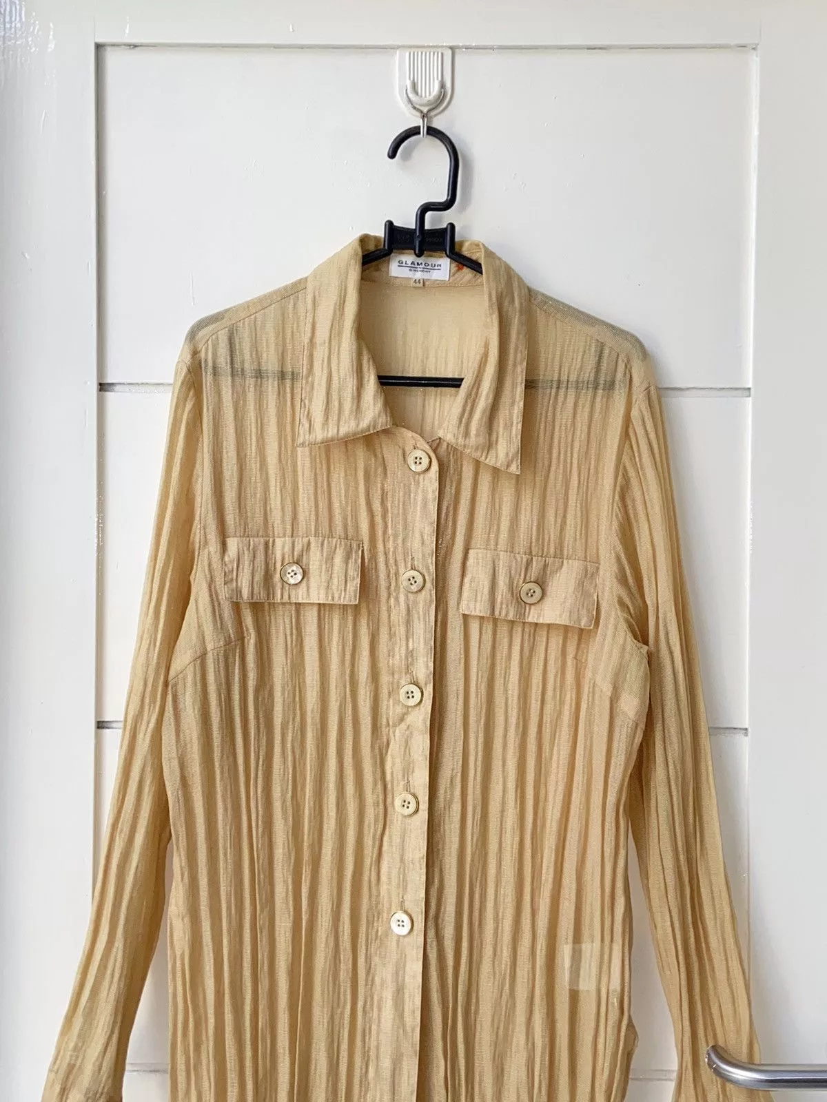 Givenchy Shirts Button Ups GLAMOUR GIVENCHY Gold Mesh Shirt