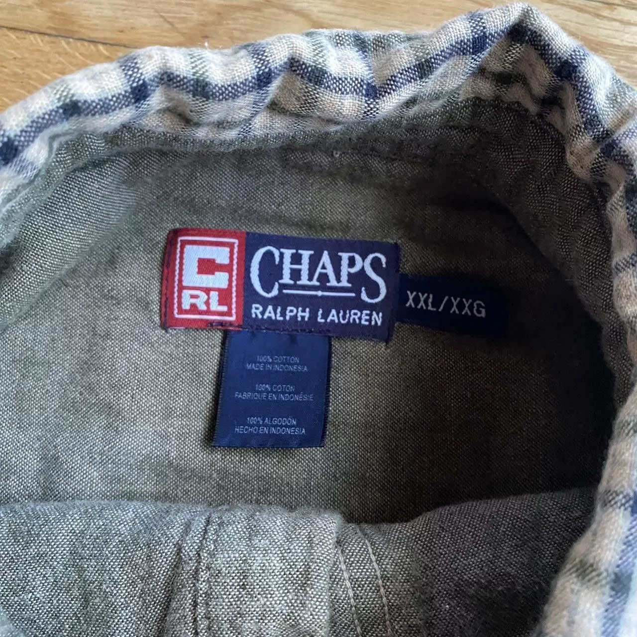 Chaps Shirts Button Ups Chaps Plaid button down Green