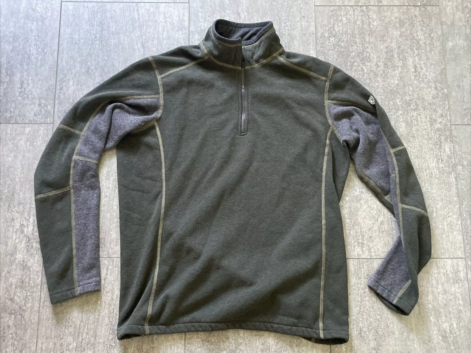 Kuhl Light Jackets Kuhl 1/4 Zip Fleece Pullover Green