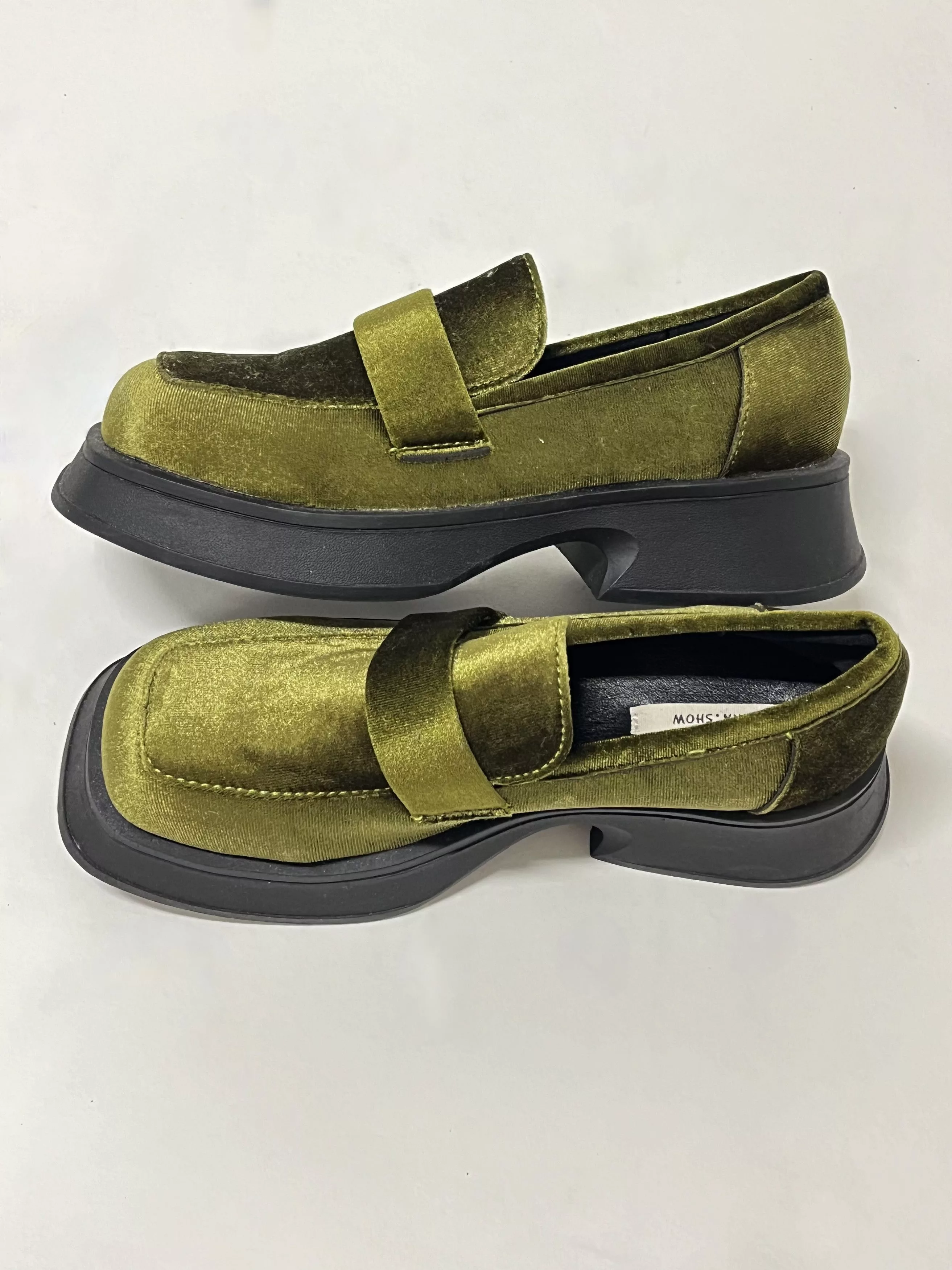 Other Platforms Other Maka Show velvet platform loafer Green