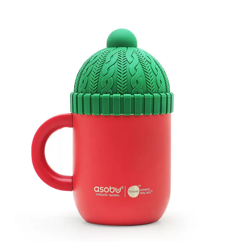 Happy Hat Insulated Mug Red