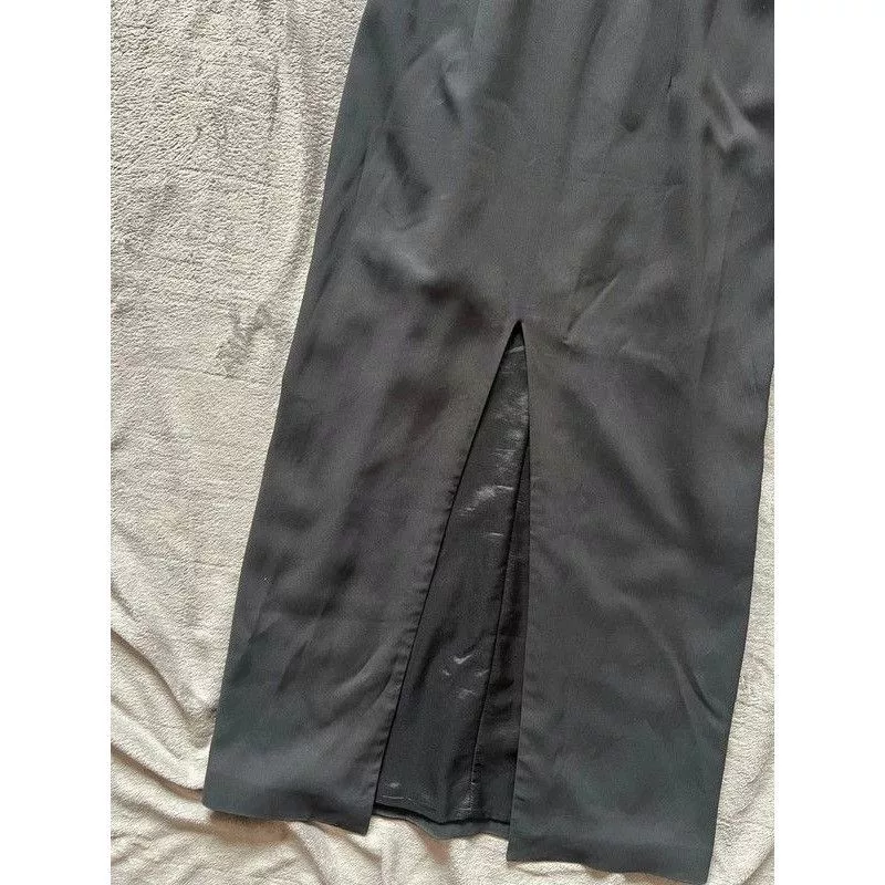 Acne Studios Maxi Dresses Acne Studios × Designer Acne Studios Sandie Flu Cady AW15 Dress Black Vintage